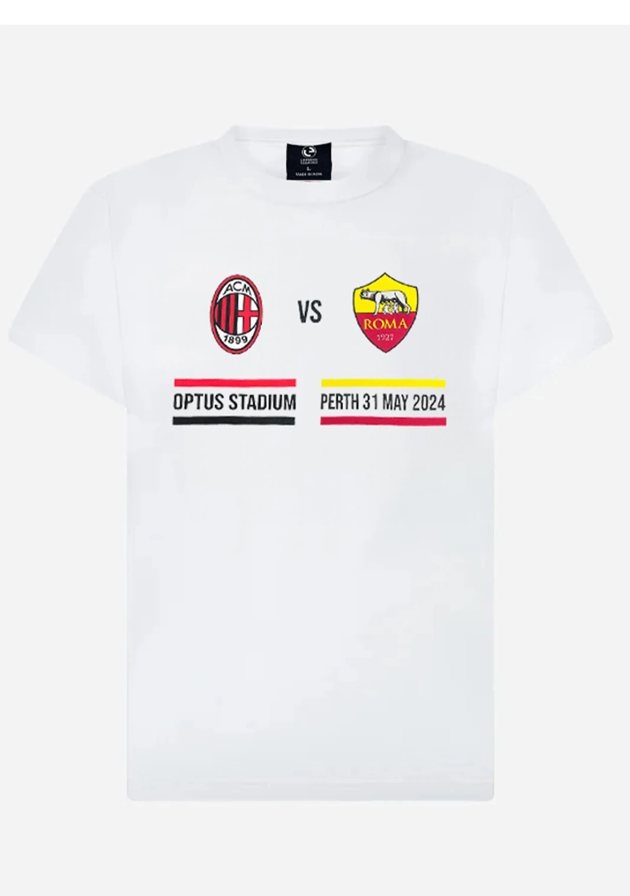AC Milan vs AS Roma Perth Tour Event Tee
