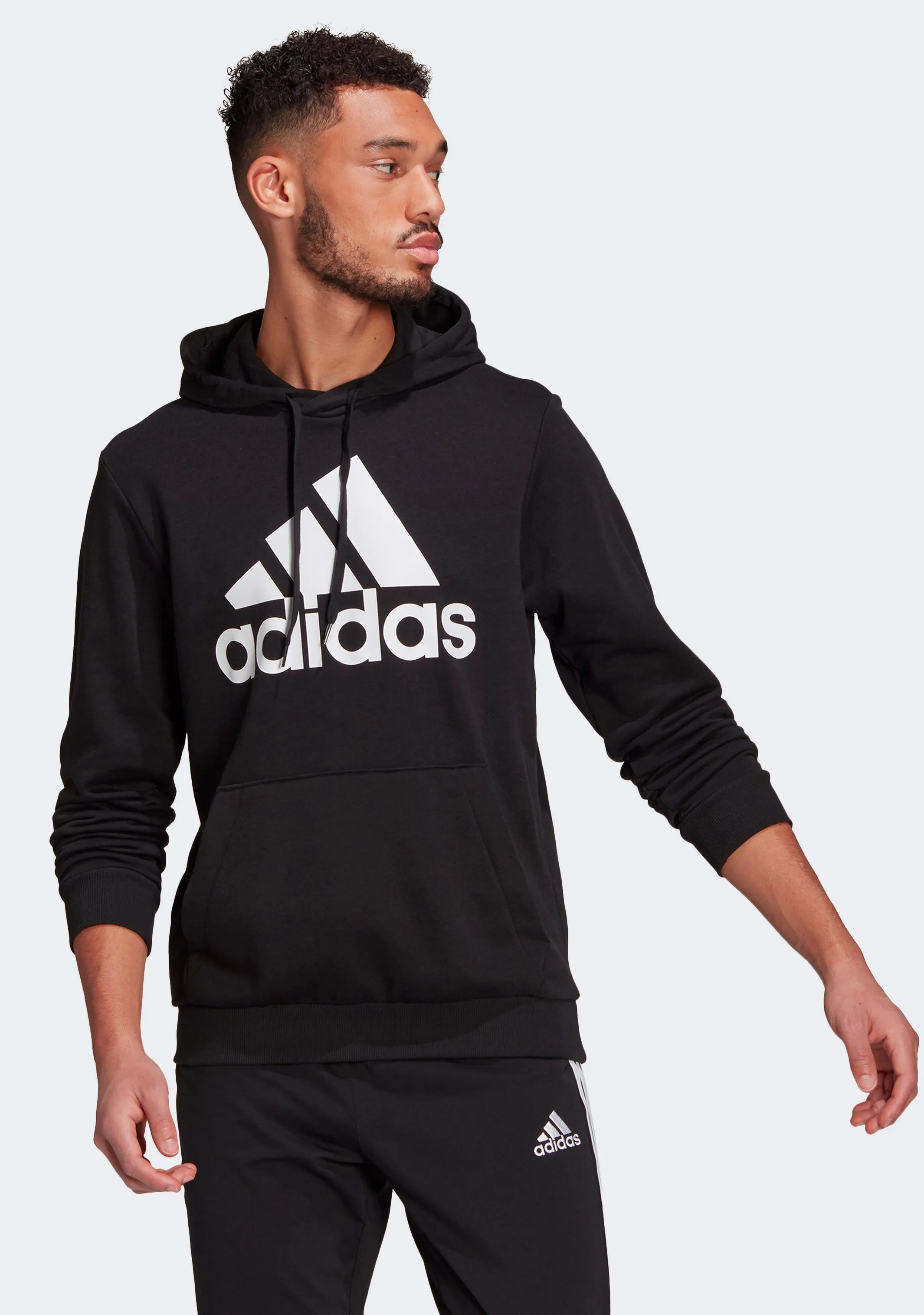 Adidas Men??s Big Logo French Terry Hoodie