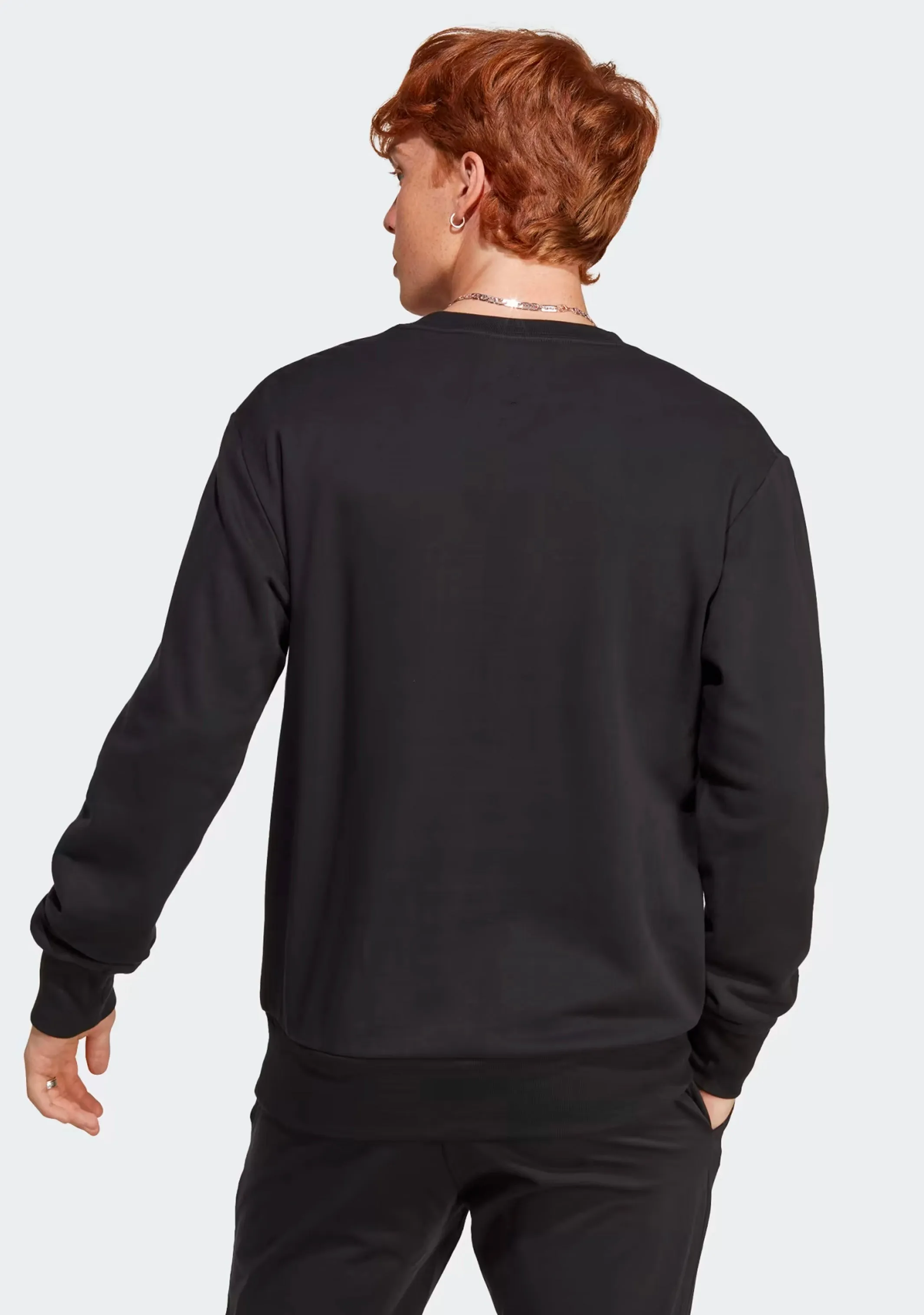 Adidas Men??s Big Logo Sweatshirt Black