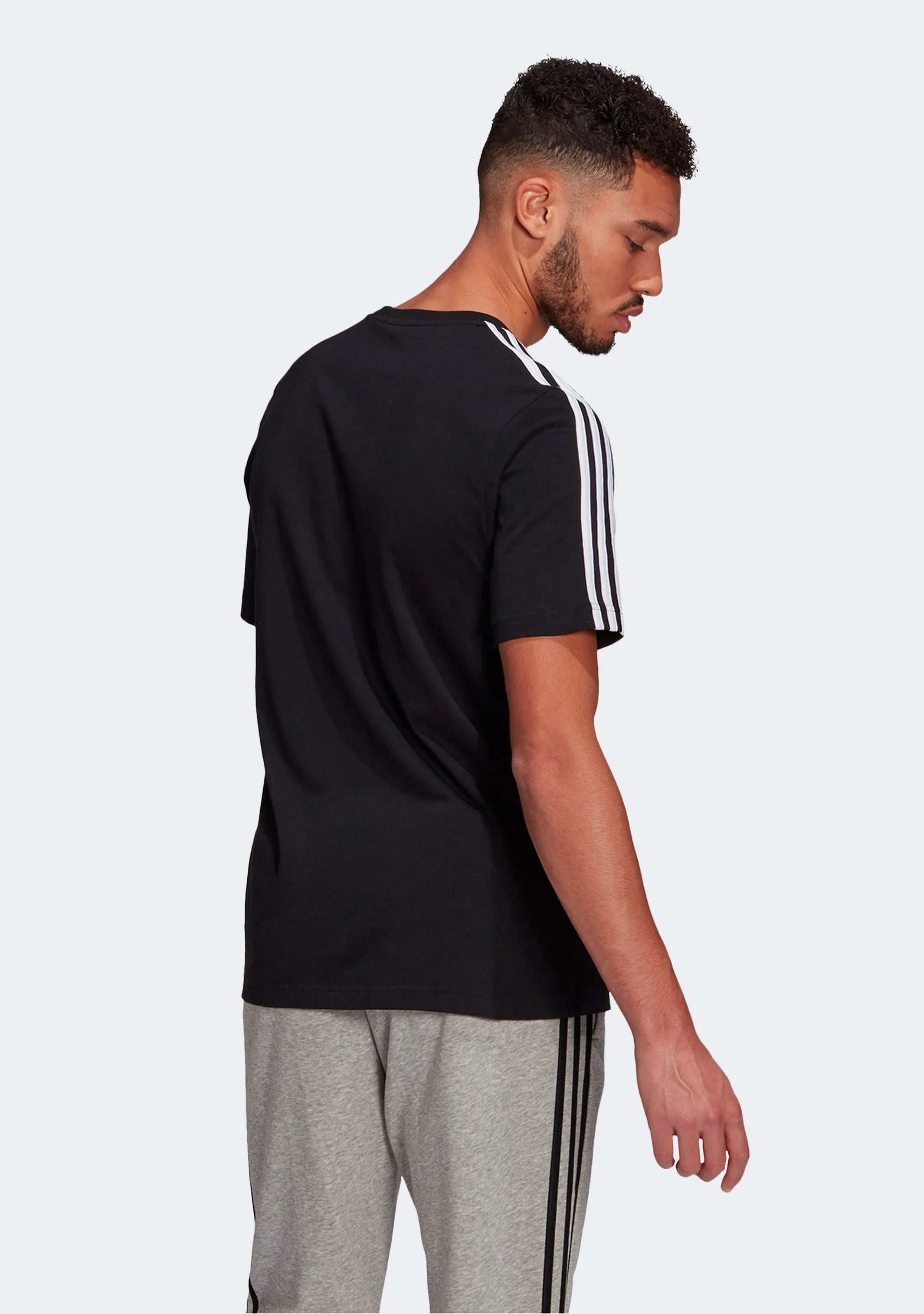 Adidas Men??s Essentials 3 Stripes Tee