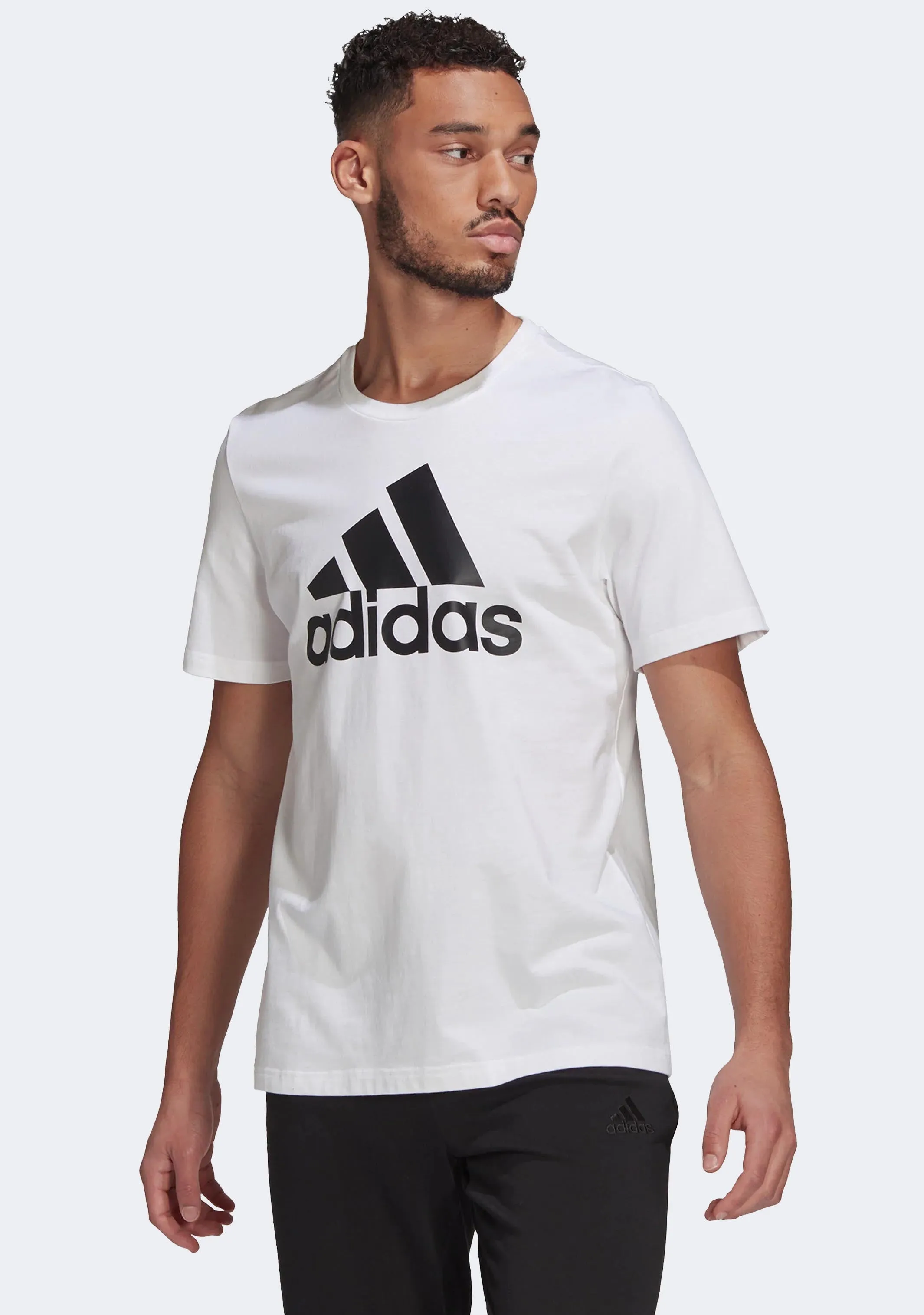 Adidas Men??s Essentials Big Logo Tee White