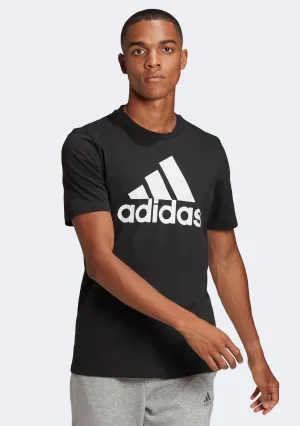 Adidas Men??s Essentials Single Jersey Big Logo Tee Black