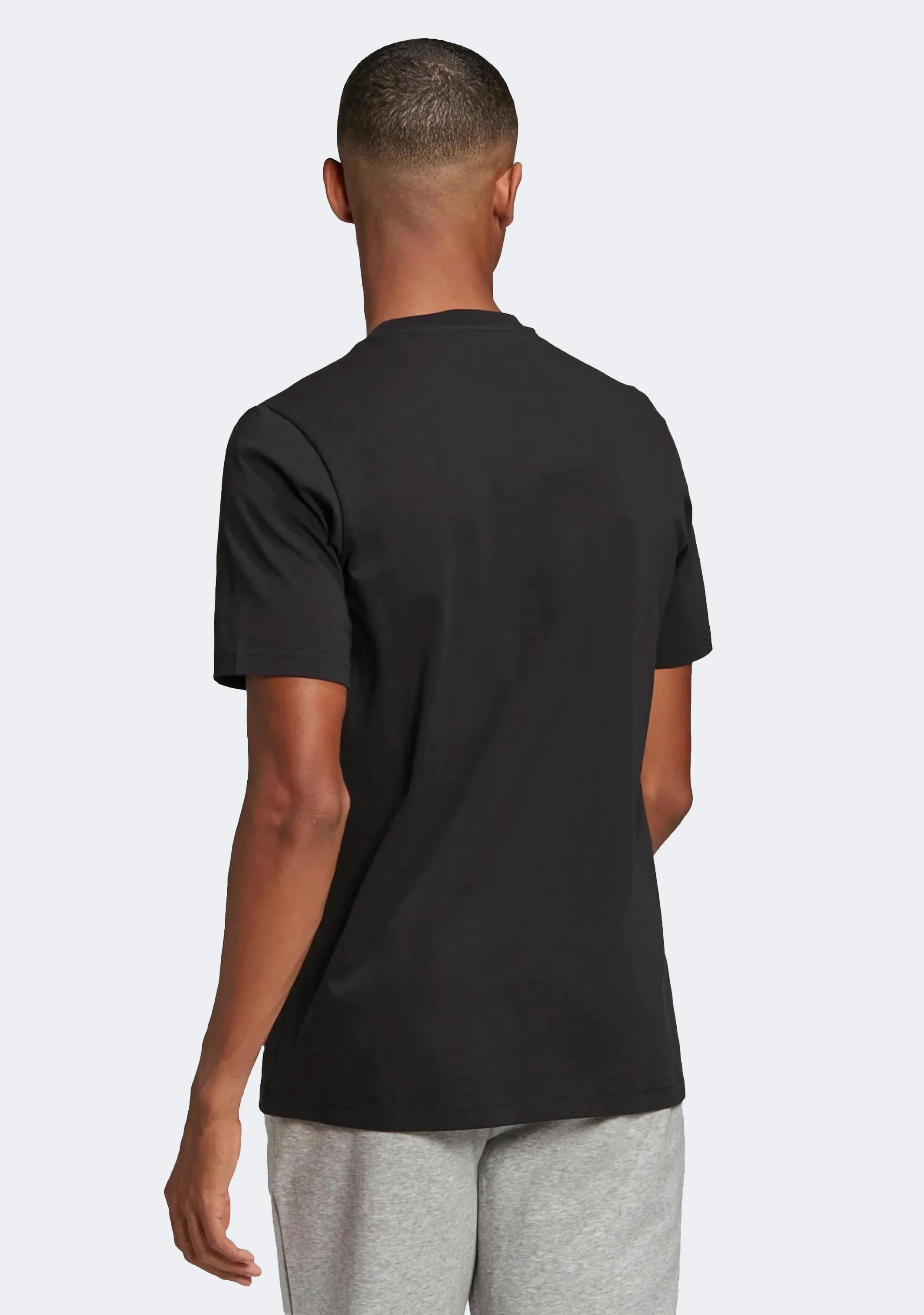 Adidas Men??s Essentials Single Jersey Big Logo Tee Black
