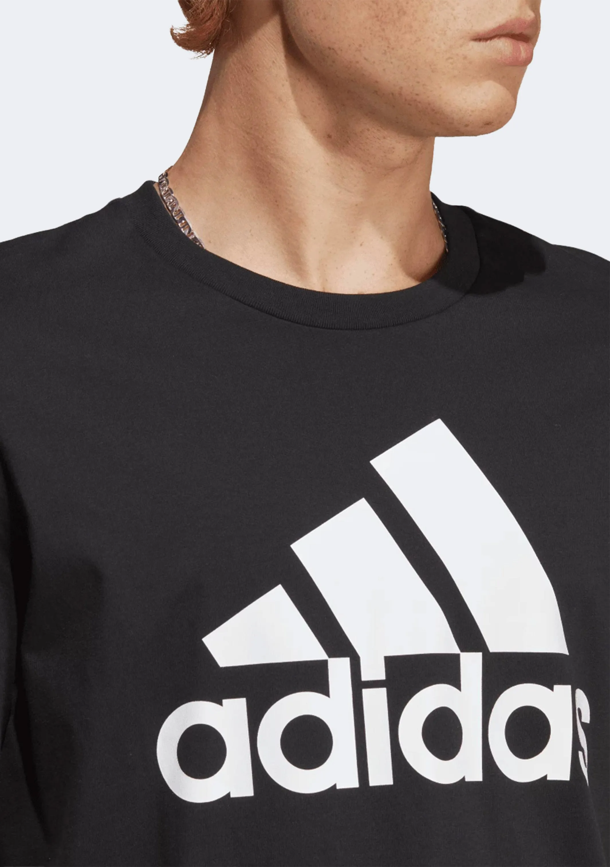 Adidas Men's Essentials Single Jersey Big Logo Tee