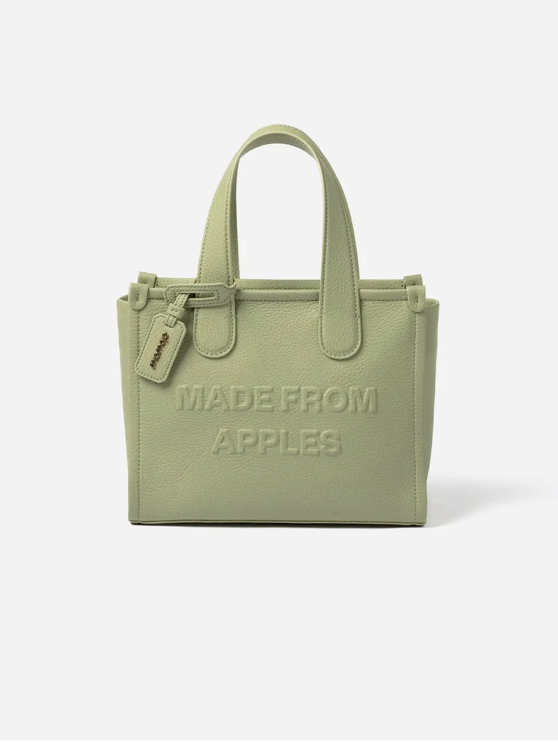 Alma M Apple Leather Vegan Tote Bag | Salvia