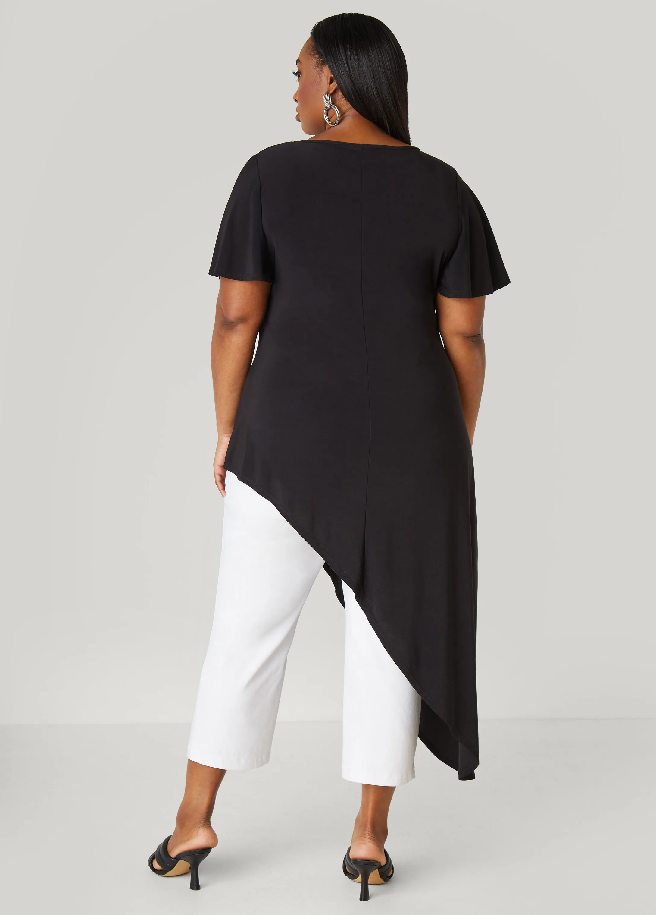 Asymmetric Stretch Knit Top