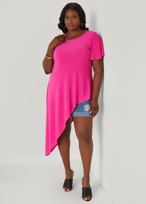 Asymmetric Stretch Knit Top