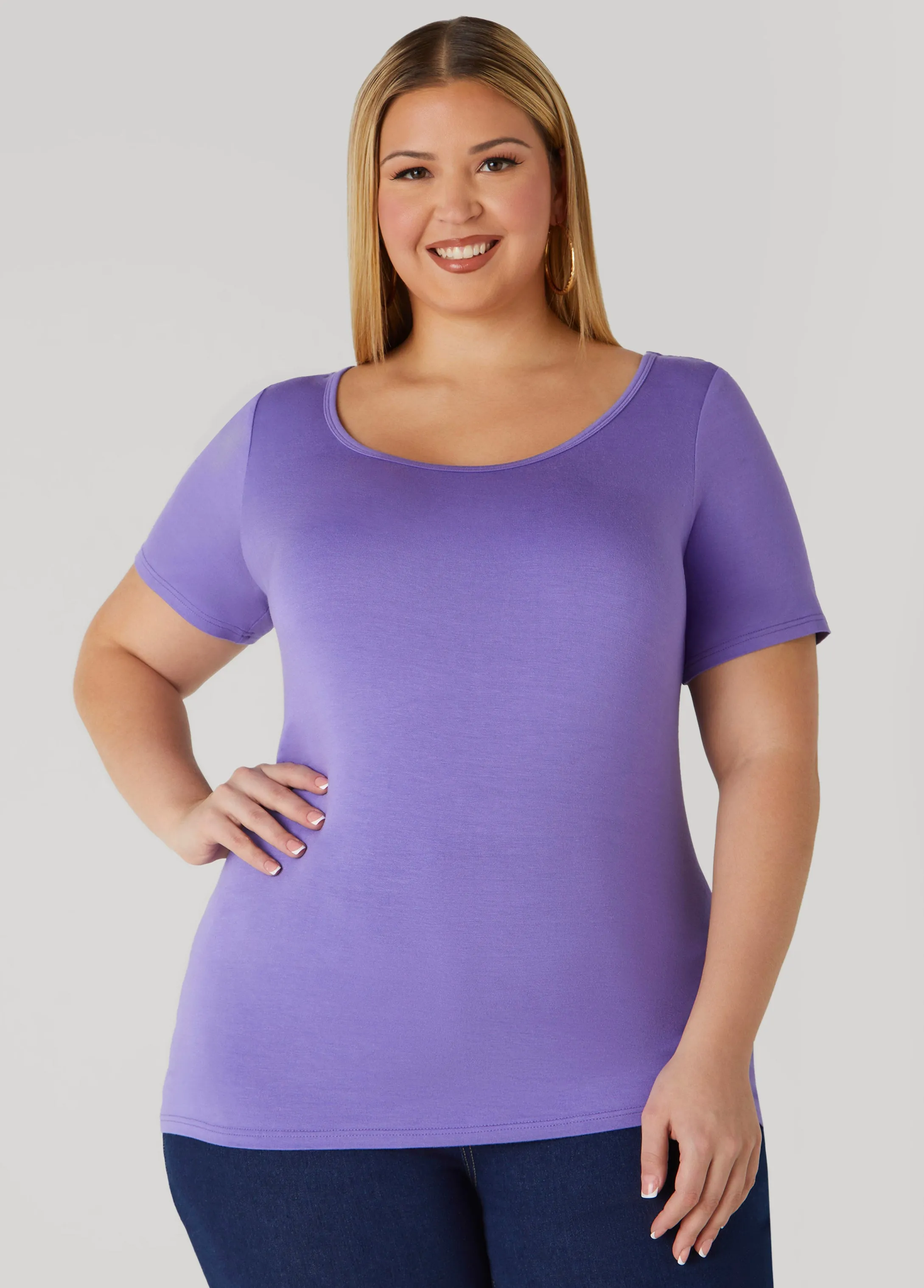 Basic Scoop Neck Tee