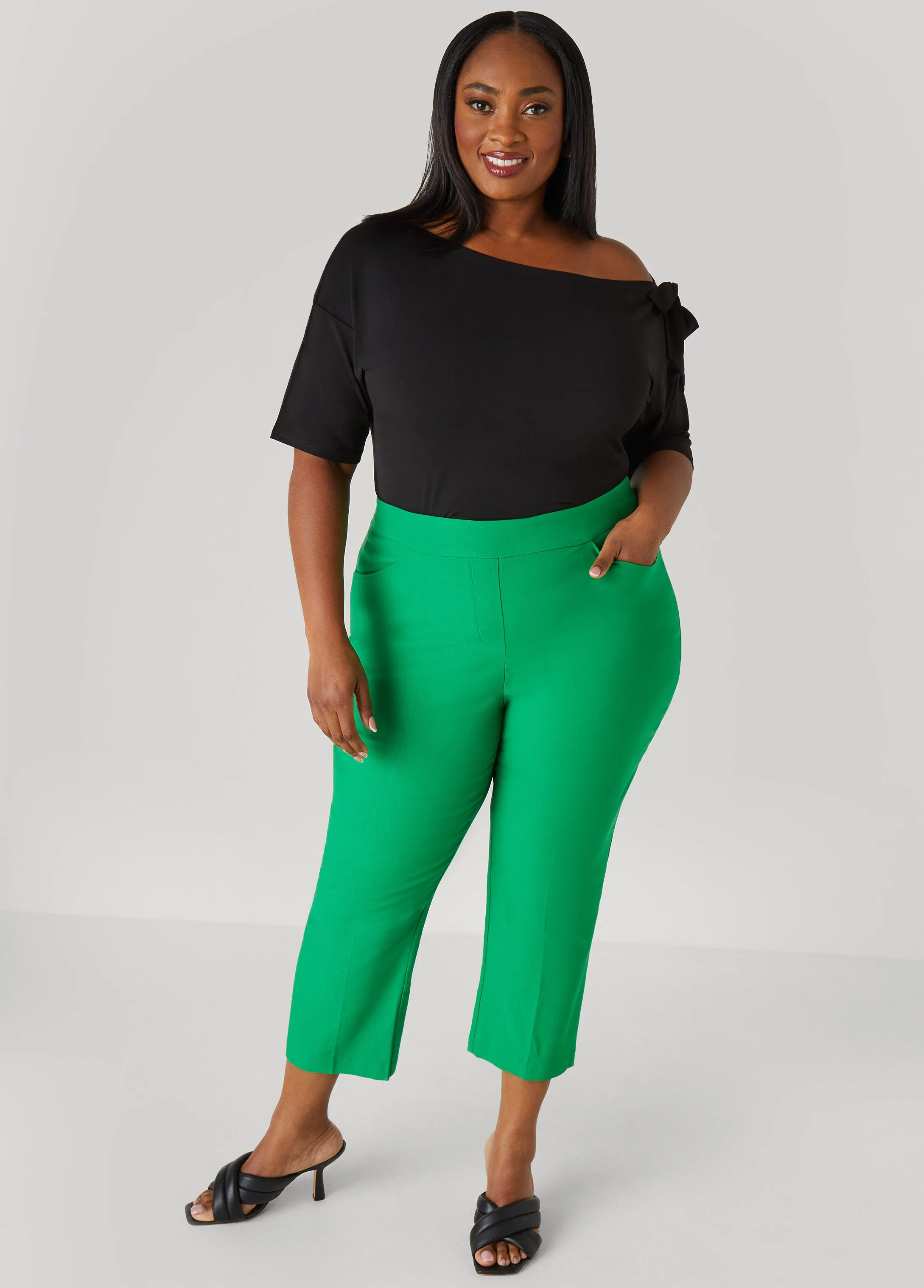 Bow Embellished One Shoulder Top