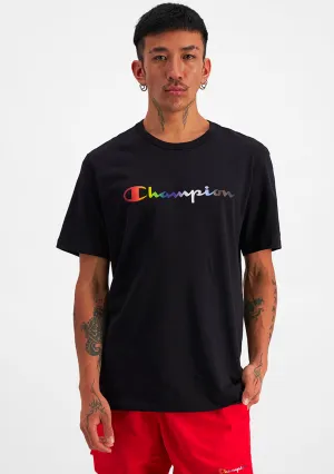 Champion Men??s Athletic Pride Script Tee
