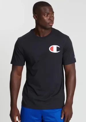 Champion Men??s C Logo Short Sleeve Tee Granite Heather