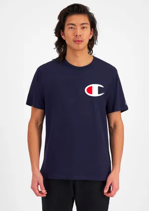 Champion Men??s C Logo Short Sleeve Tee Navy