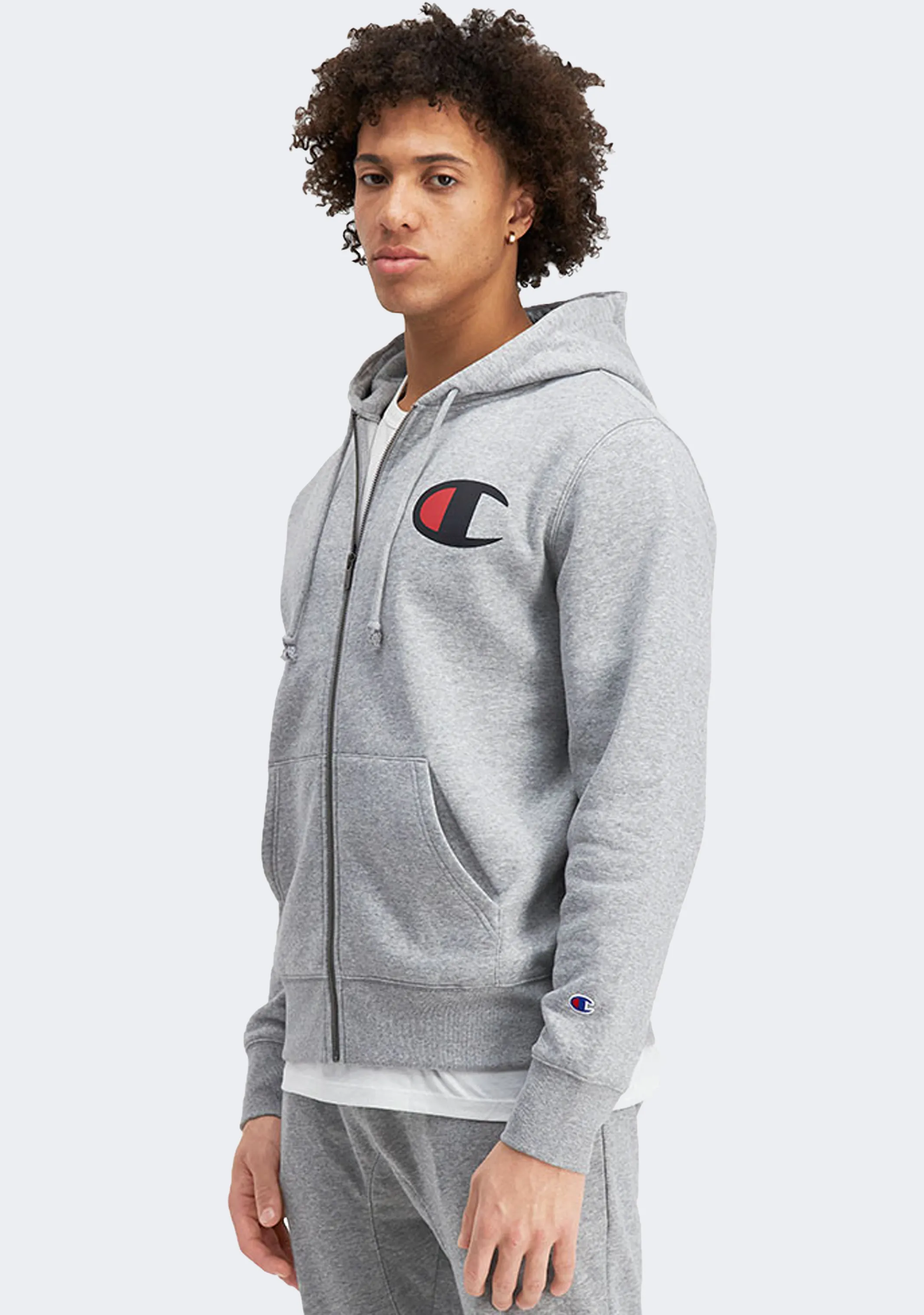 Champion Men??s C Logo Zip Hoodie