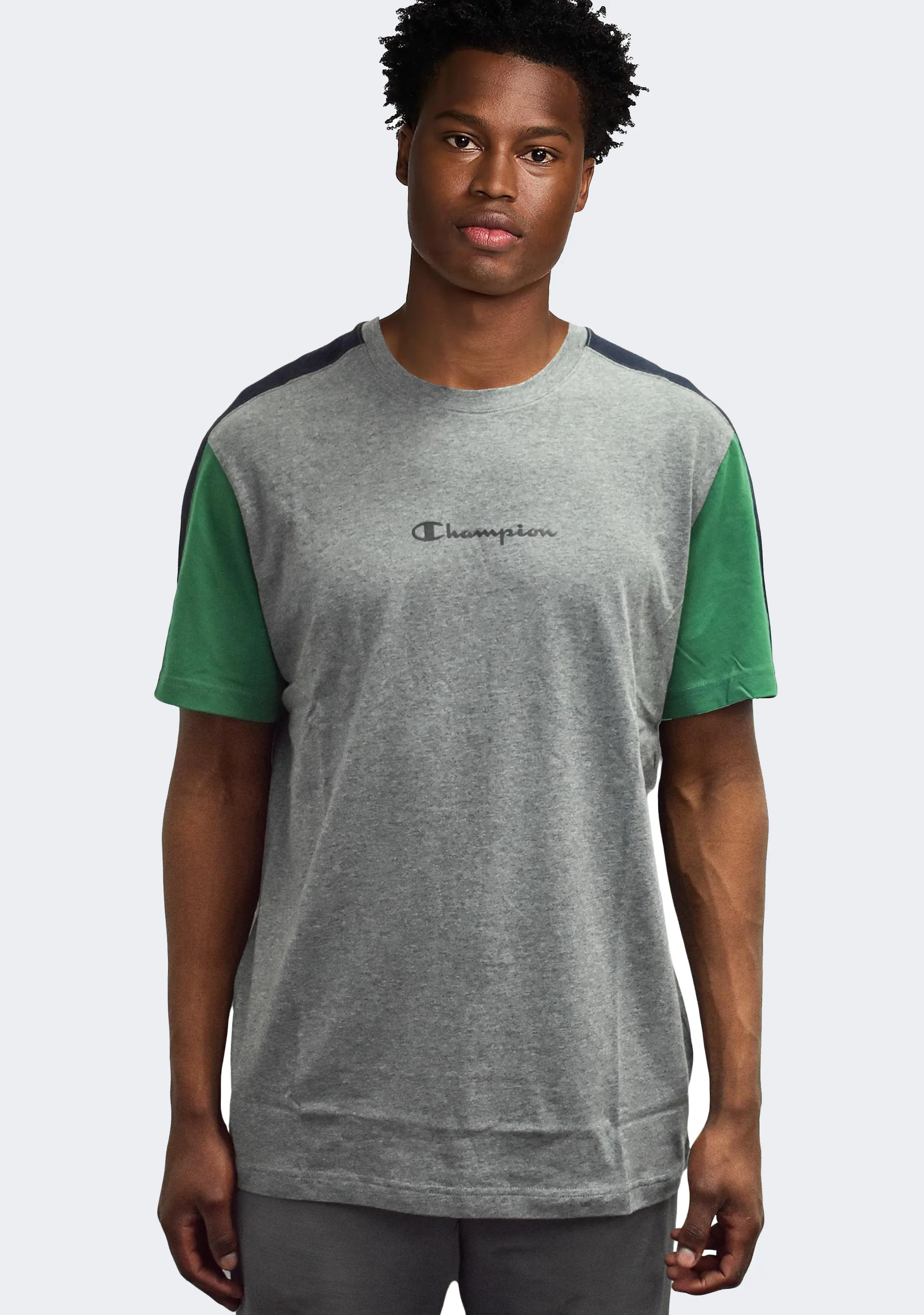 Champion Men??s EU Mod Block Tee Grey/Green