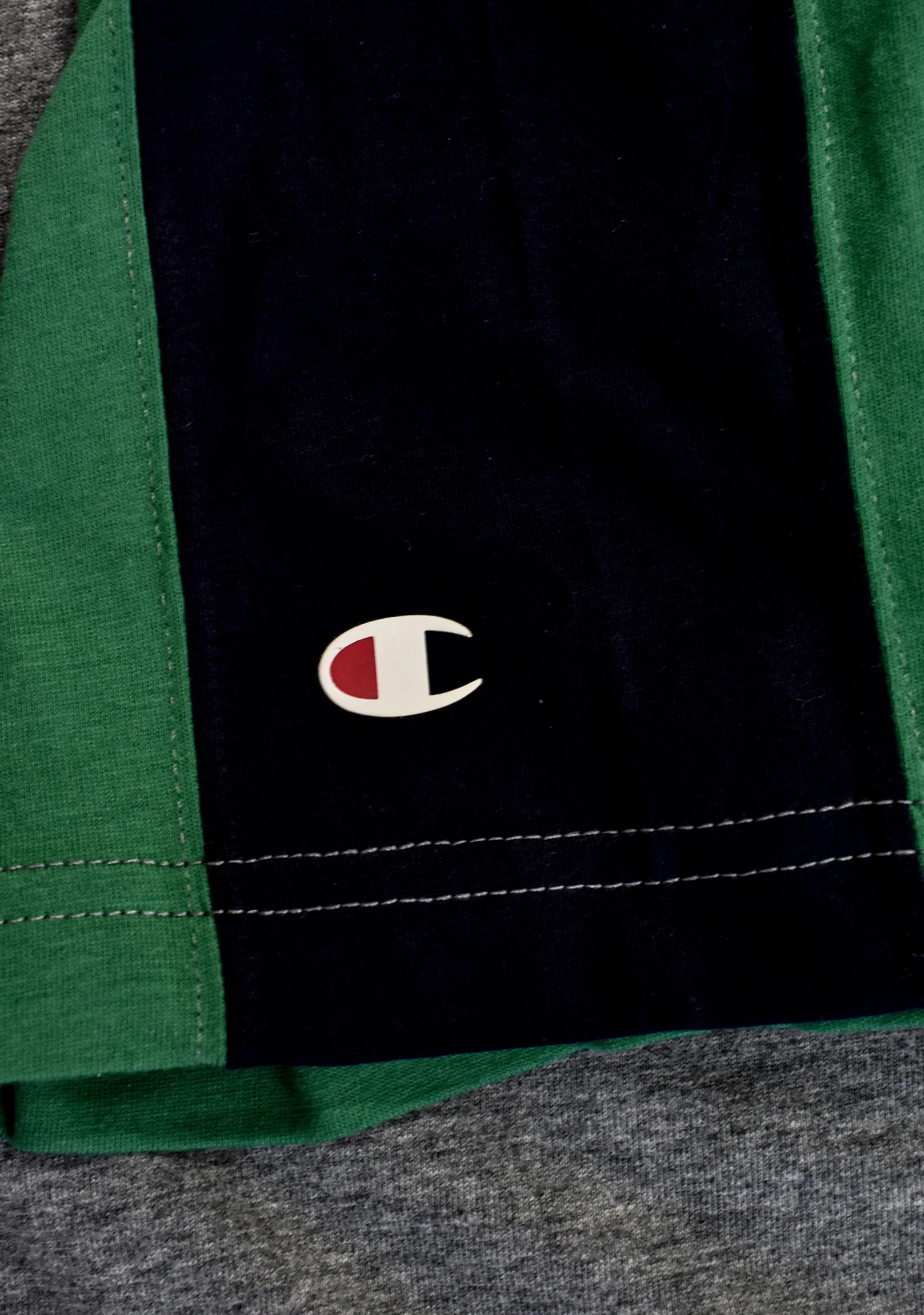 Champion Men??s EU Mod Block Tee Grey/Green