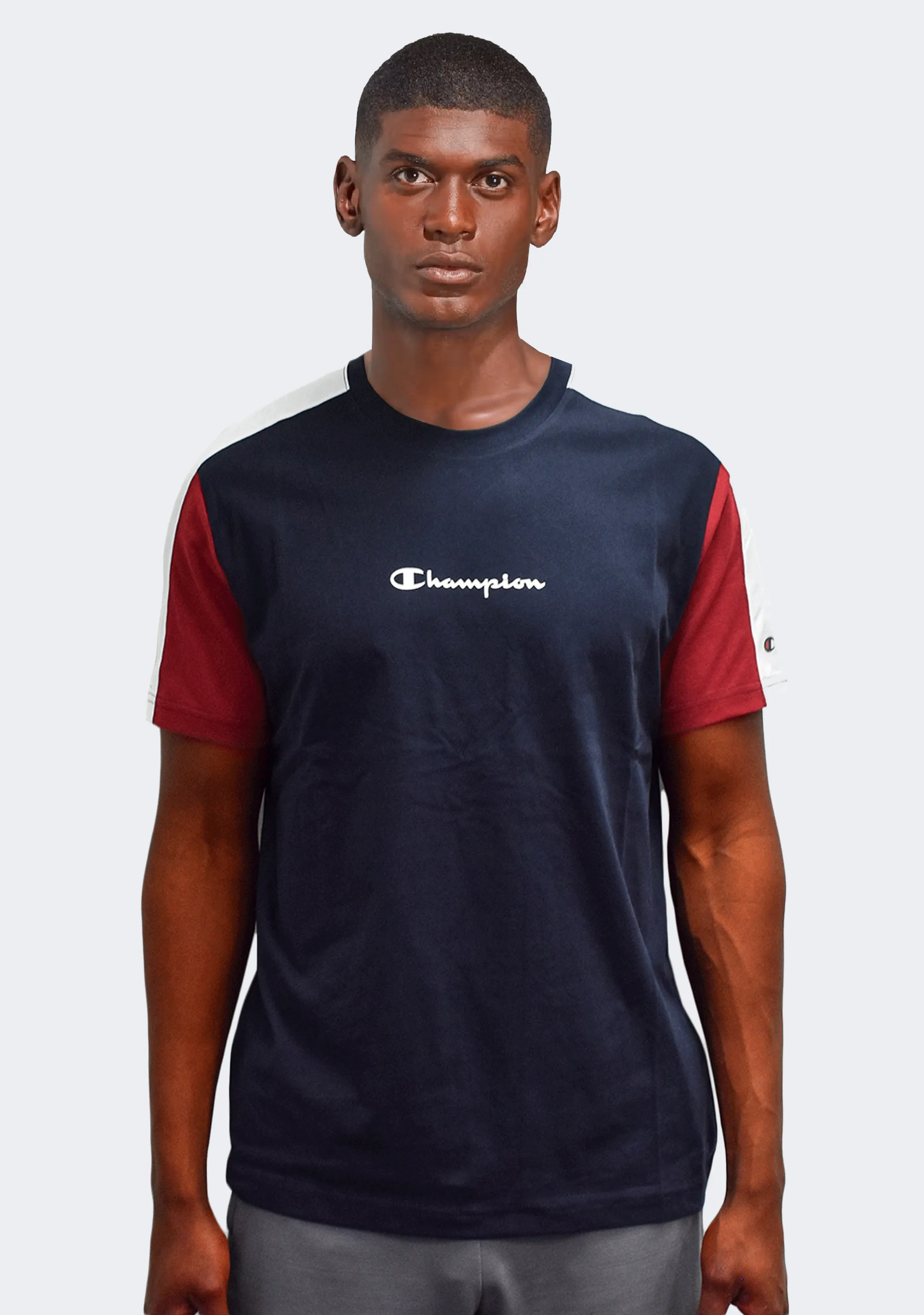 Champion Men??s EU Mod Block Tee Red/Navy