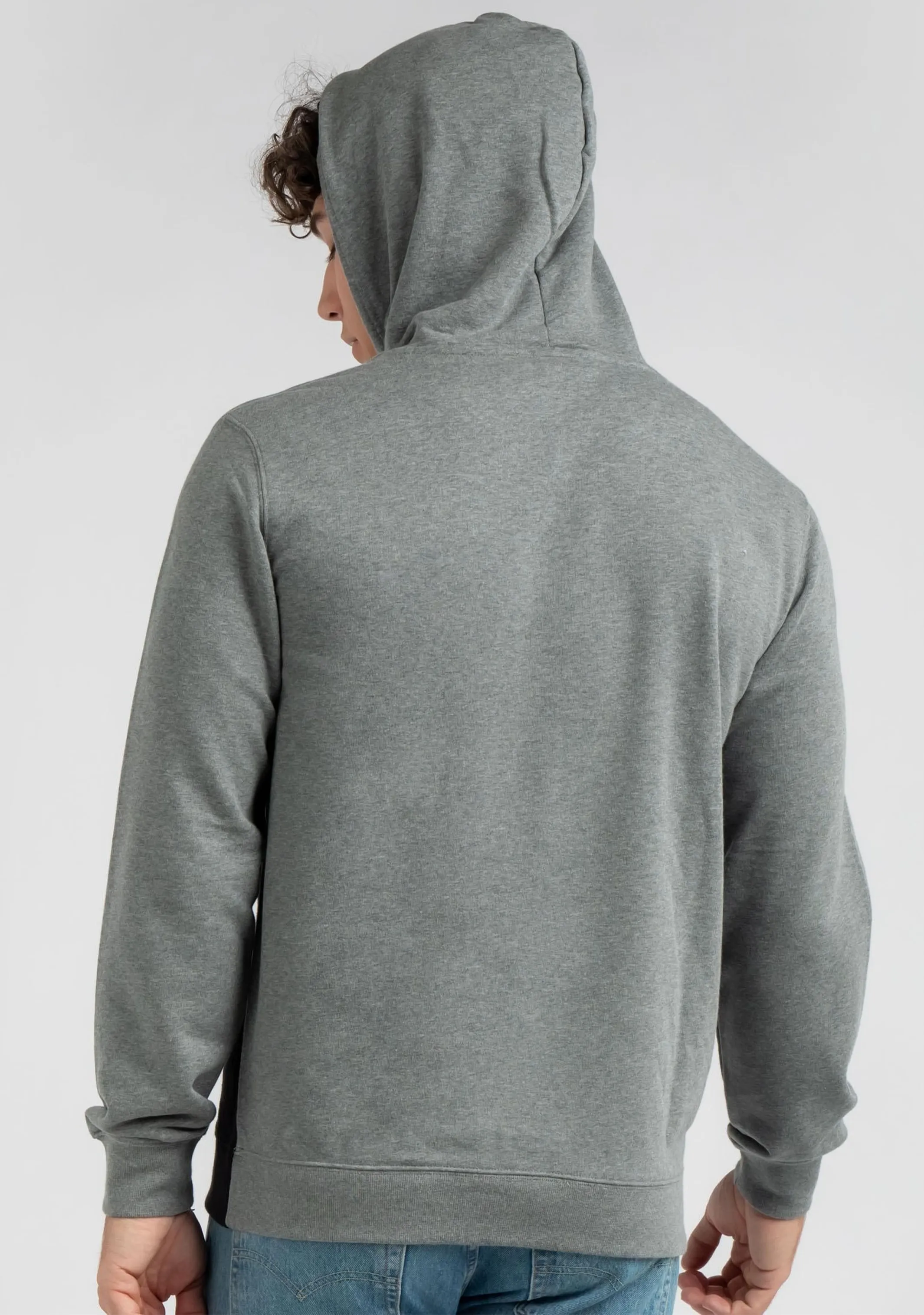 Champion Men??s EU Roch Colourblock Hoodie Grey/black