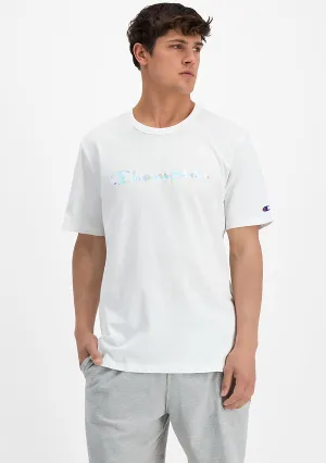 Champion Men??s Foil Logo Tee White
