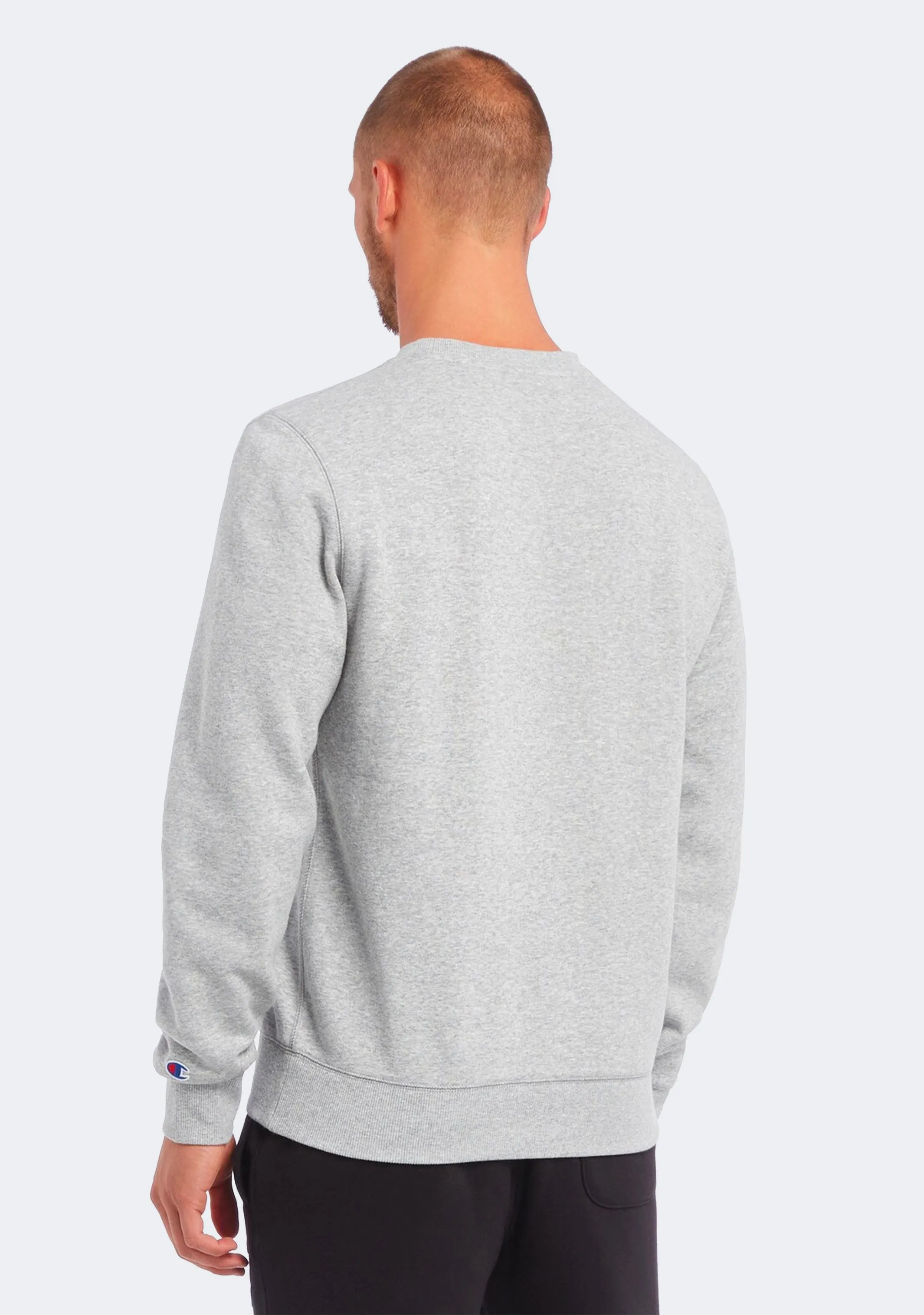 Champion Men??s Script Crew Oxford Heather