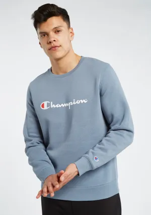 Champion Men??s Script Crew Storm Grey