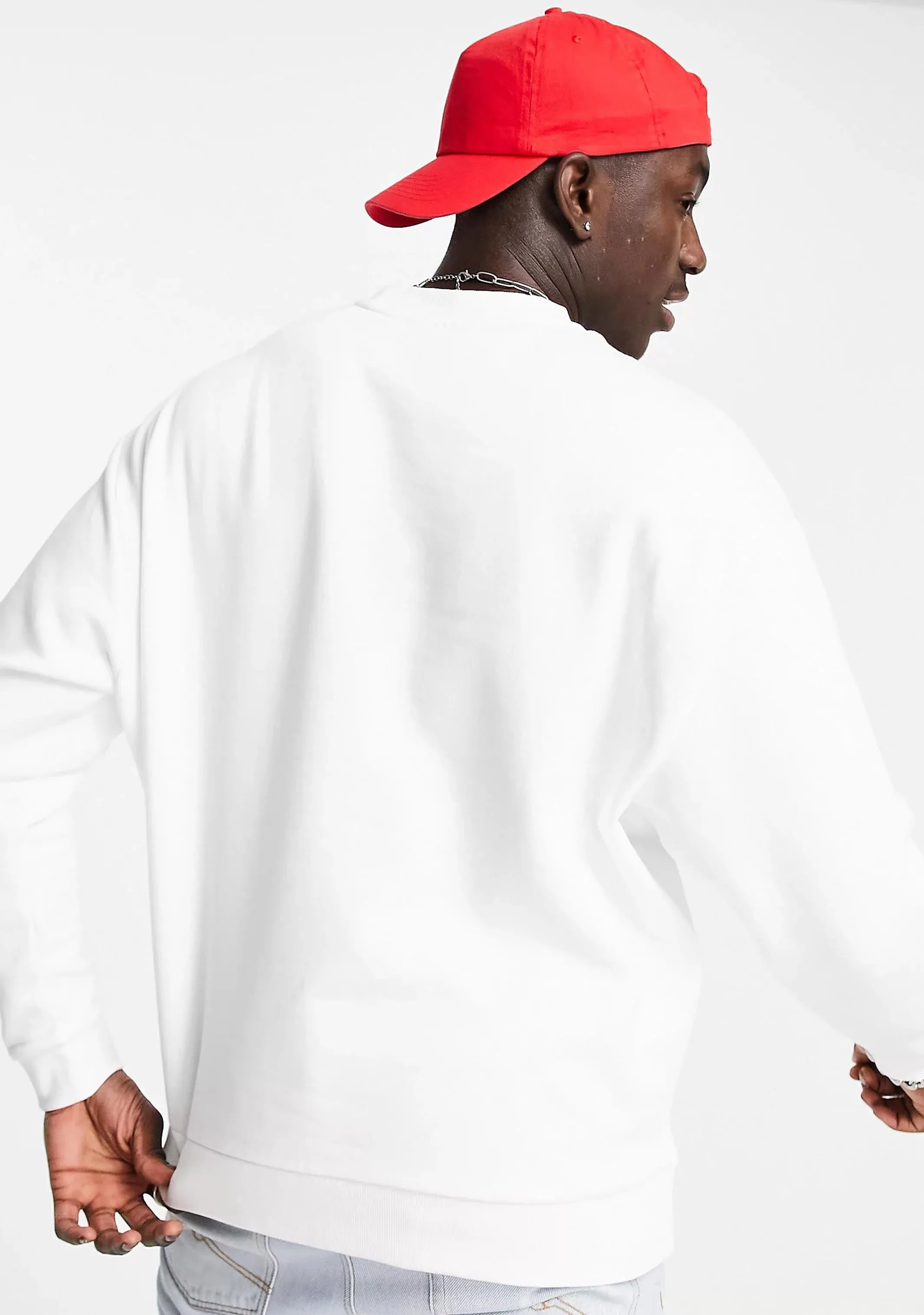 Champion Men??s Script Crew White