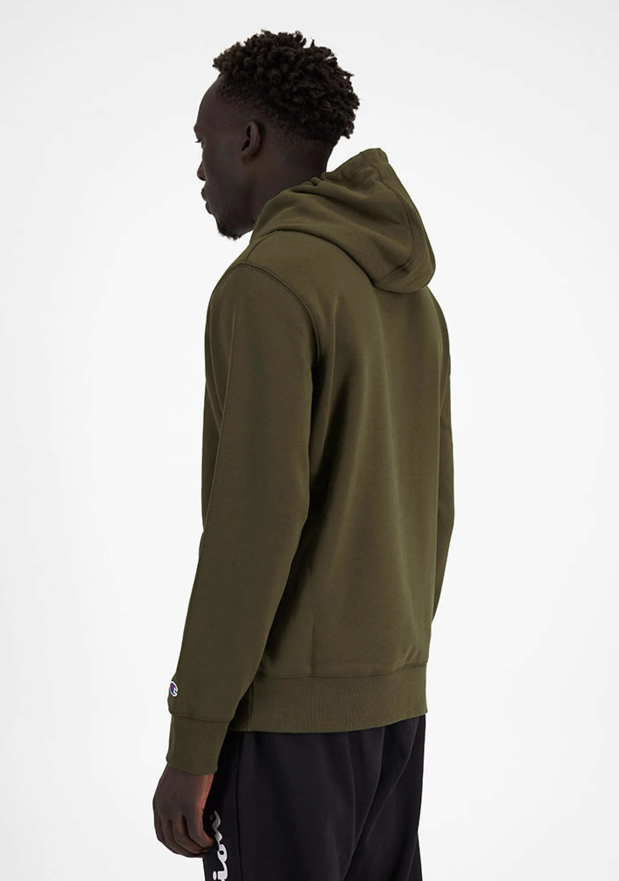 Champion Men??s Script Hoodie Forest Green