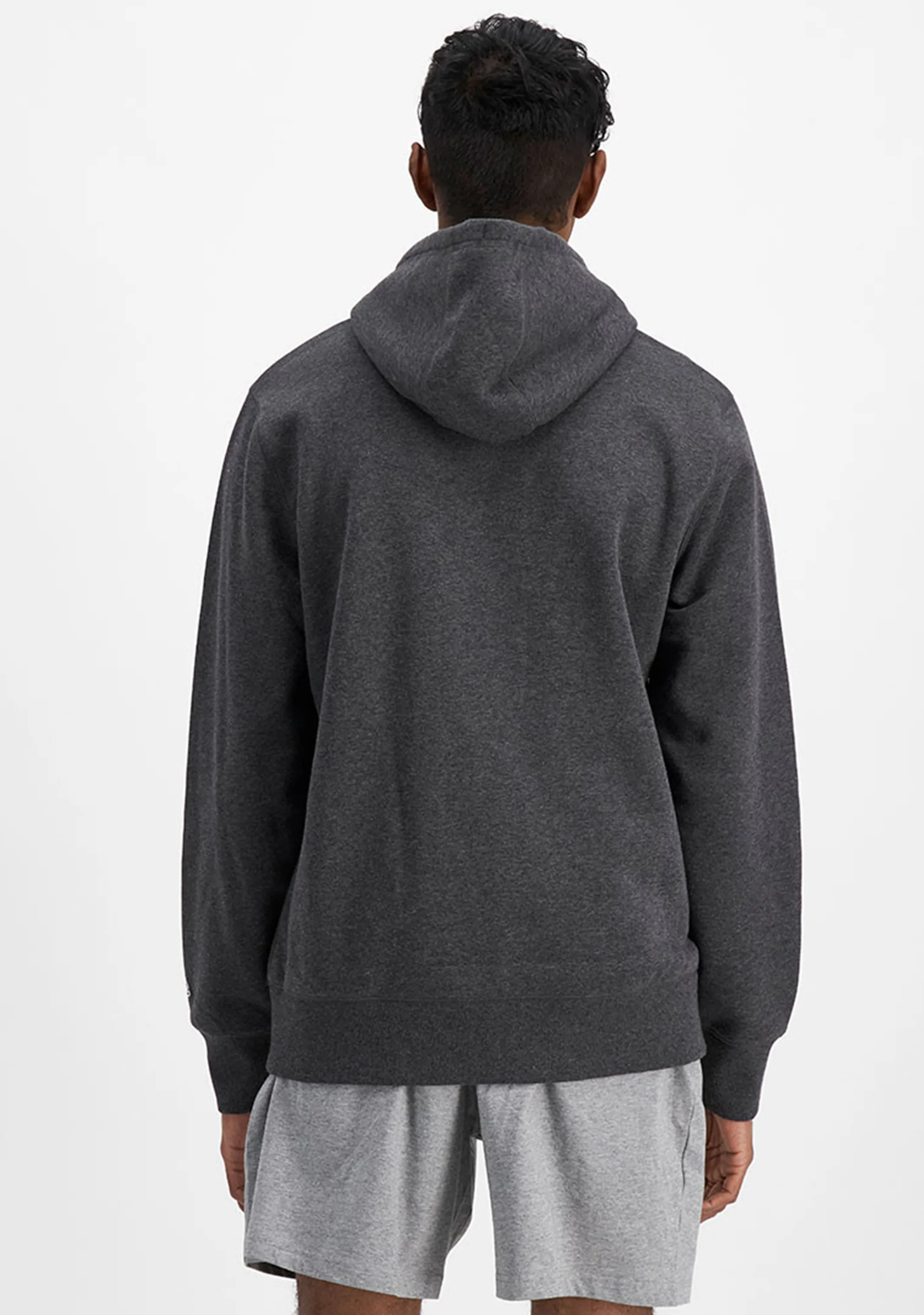 Champion Men??s Script Hoodie Heather Grey