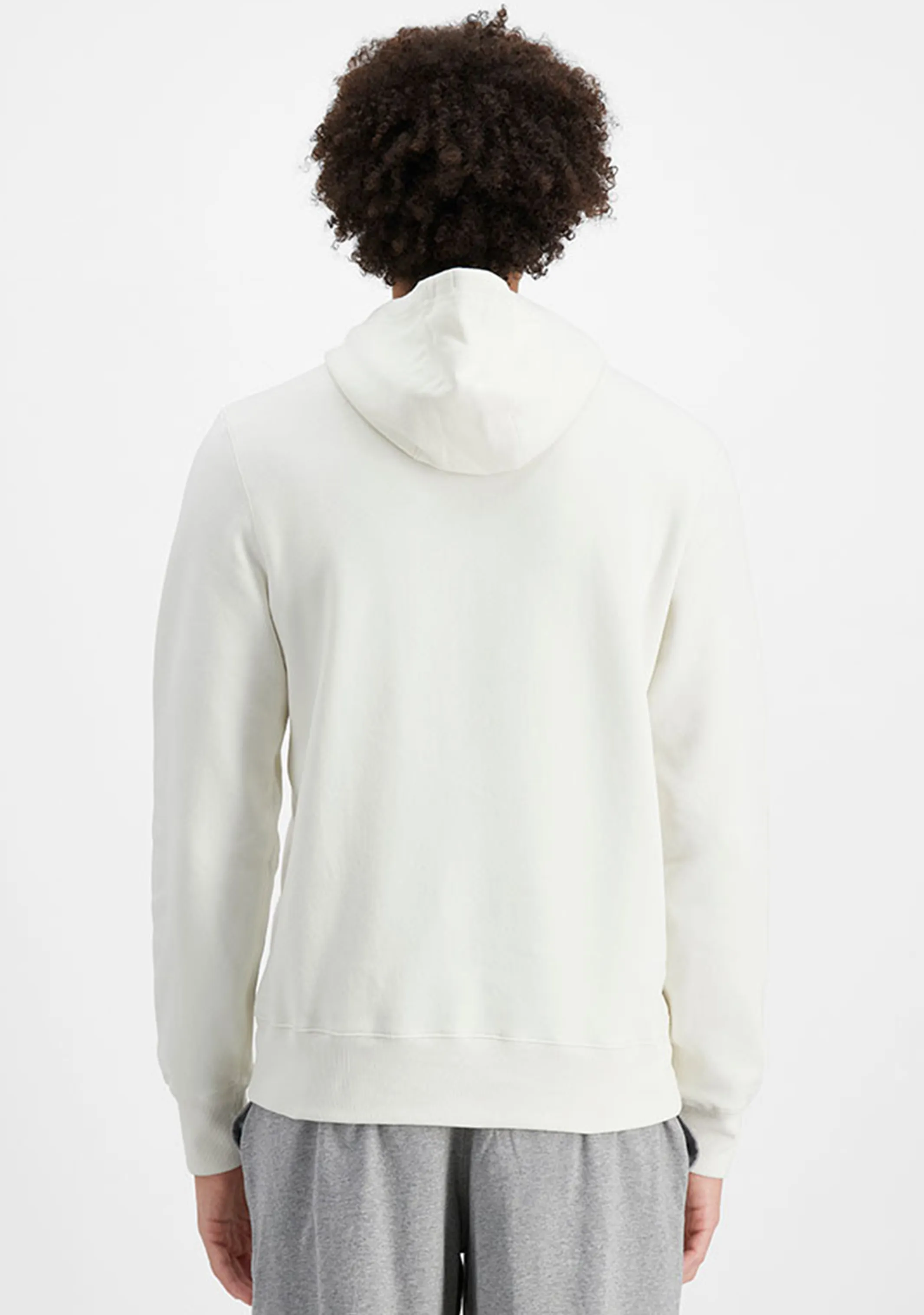 Champion Men??s Script Hoodie Mascarpone