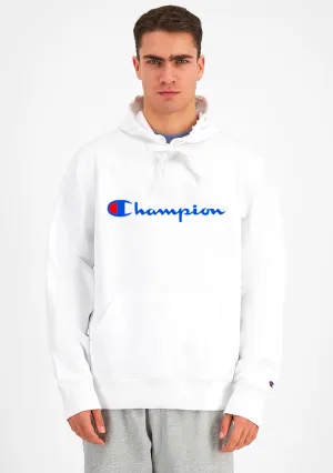 Champion Men's Script Hoodie White