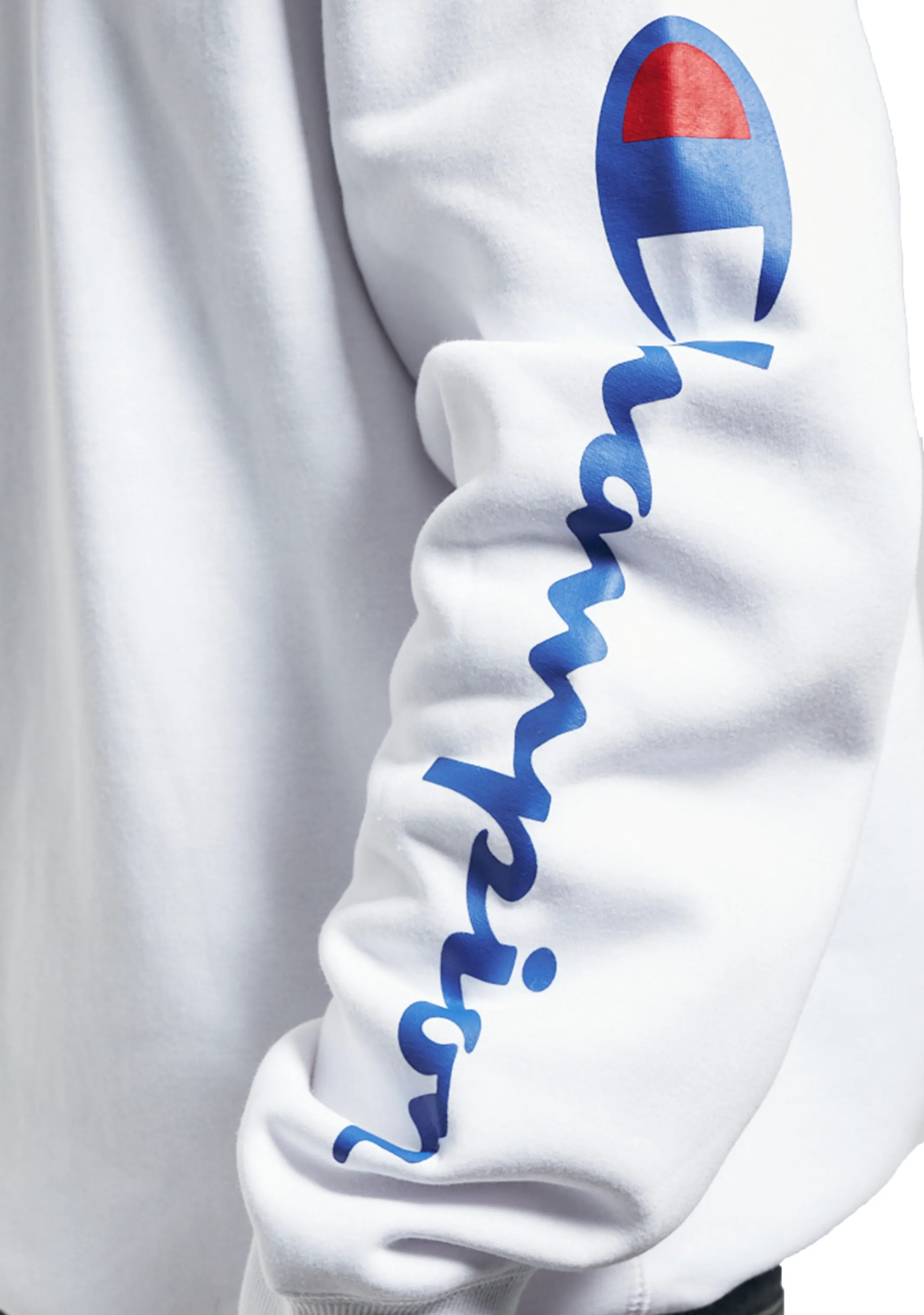 Champion Men??s Sporty Graphic Crew White