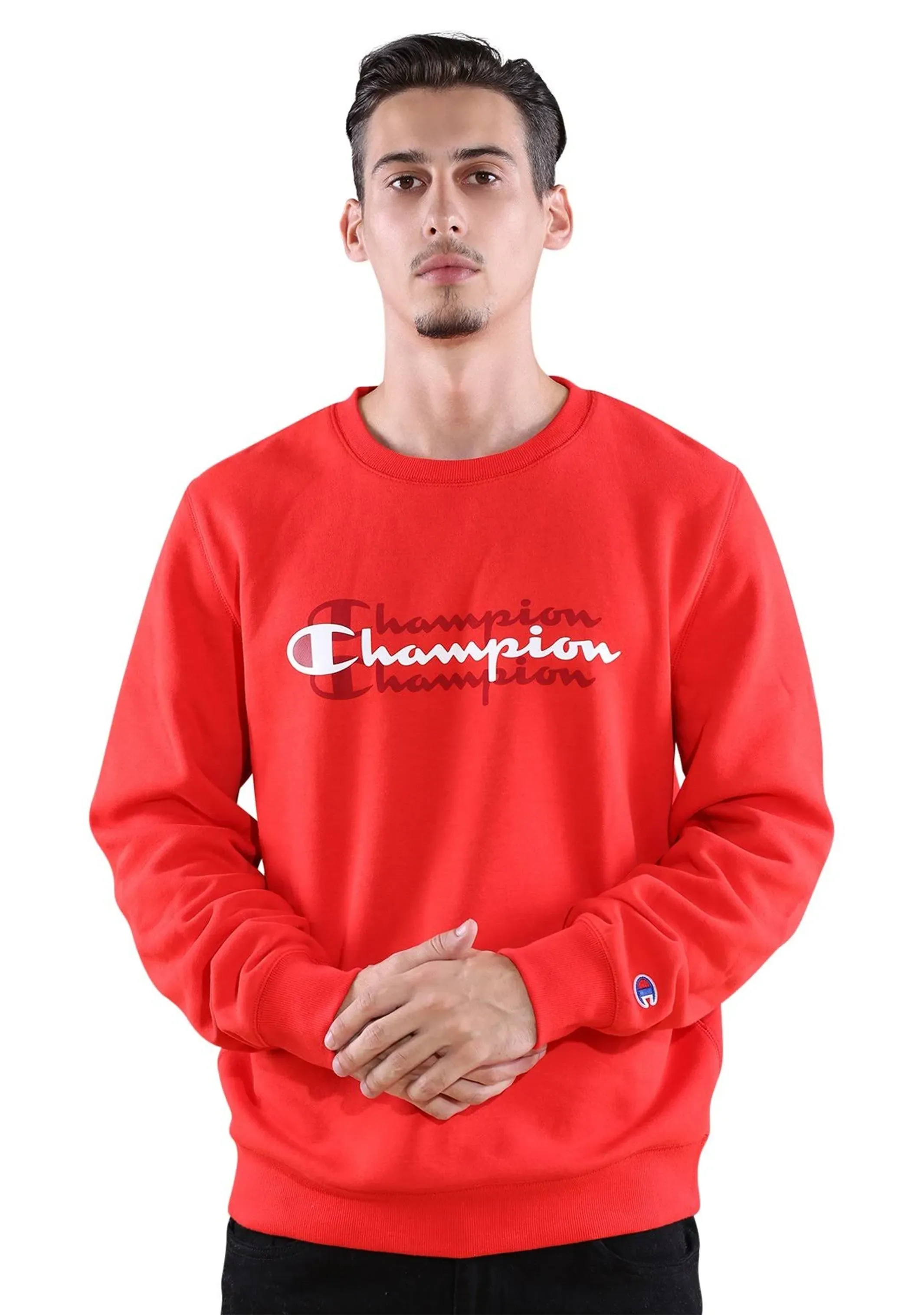 Champion Men??s Sporty Graphic Crew