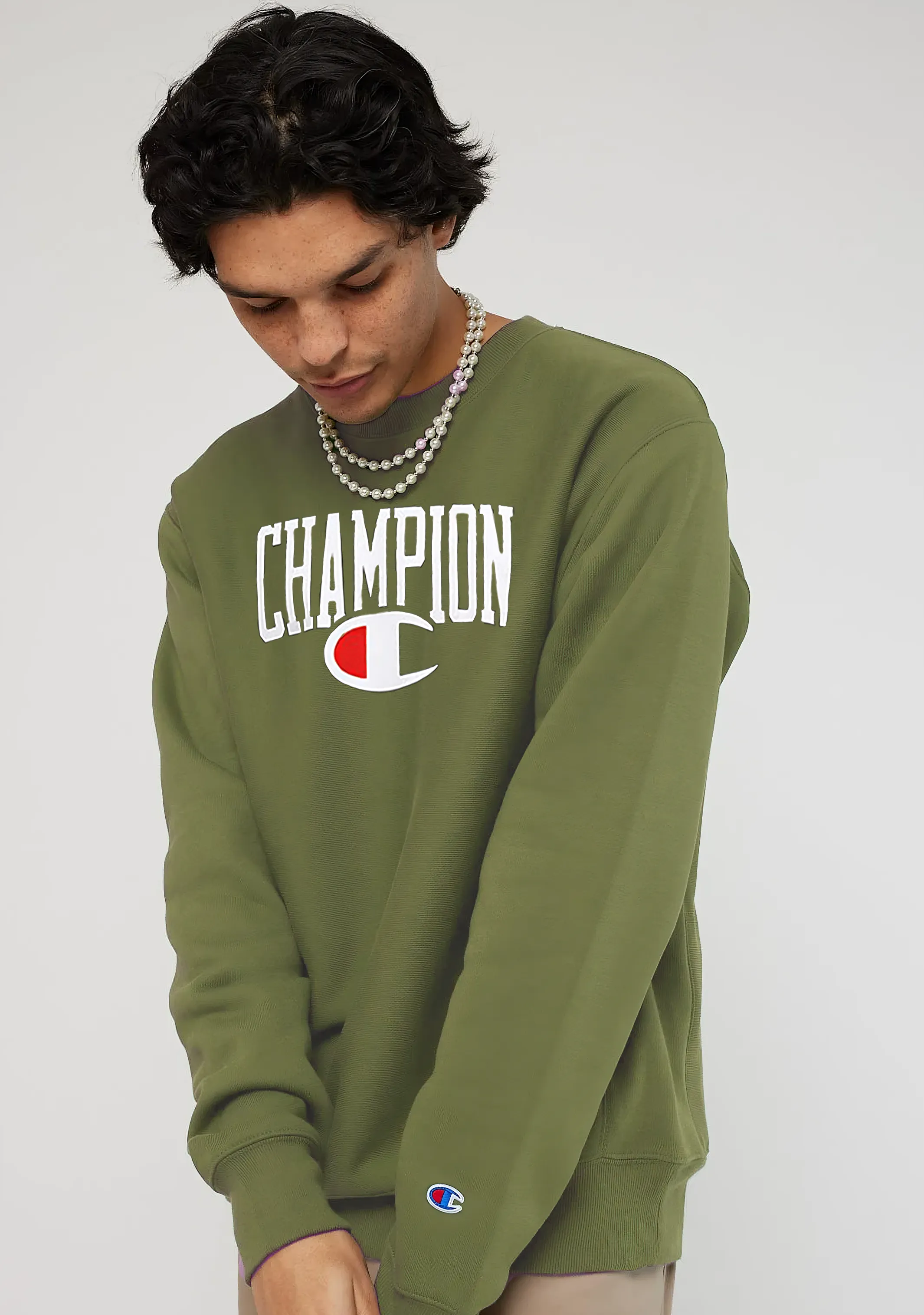 Champion Men??s SPS Graphic Print Crew