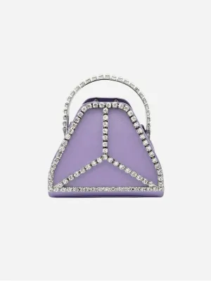 Cleo Mini Strass Vegan Bag | Amethyst