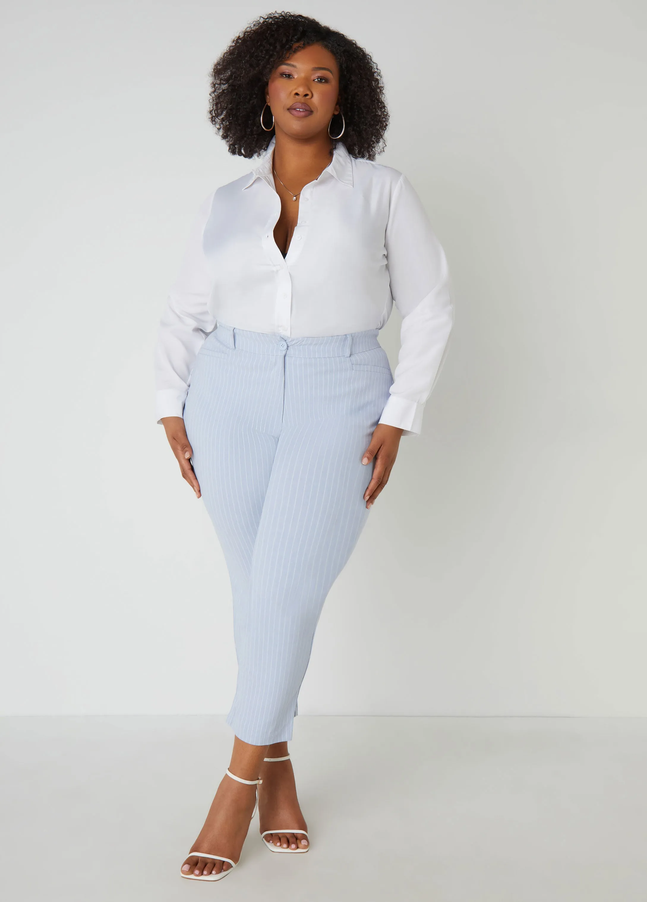 Collared Button Front Shirt