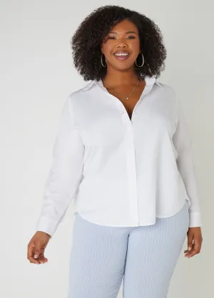 Collared Button Front Shirt