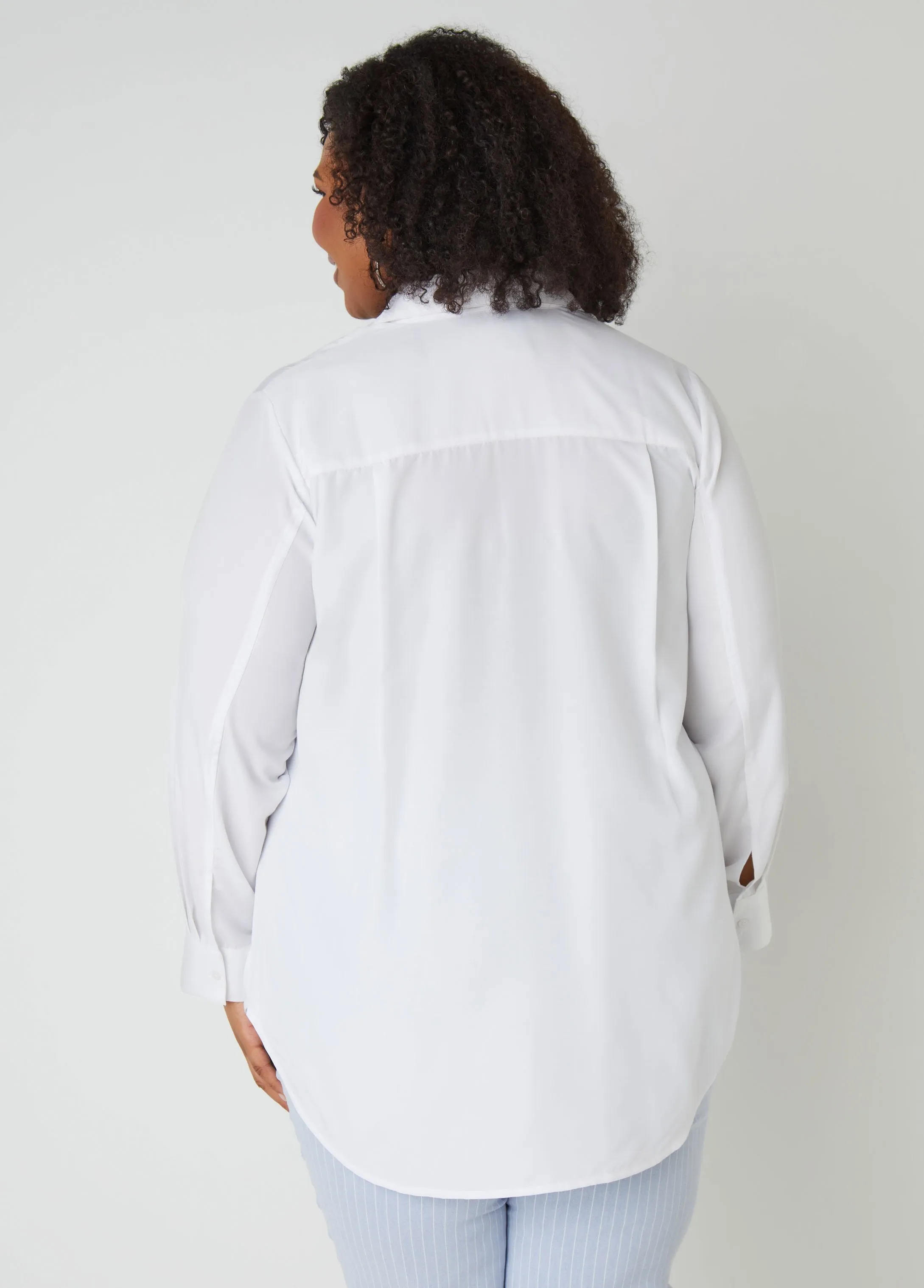 Collared Button Front Shirt