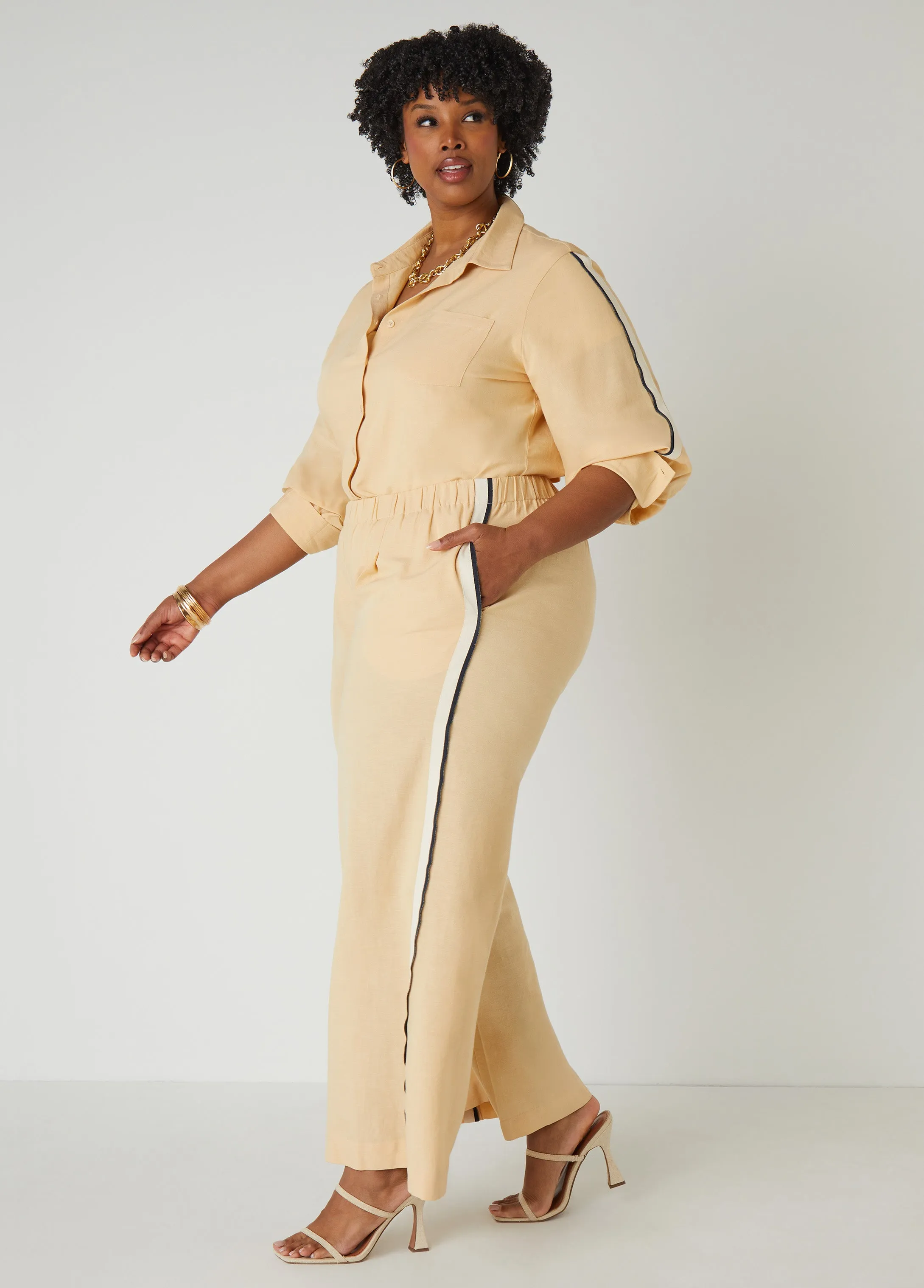 Cotton And Linen Blend Shirt