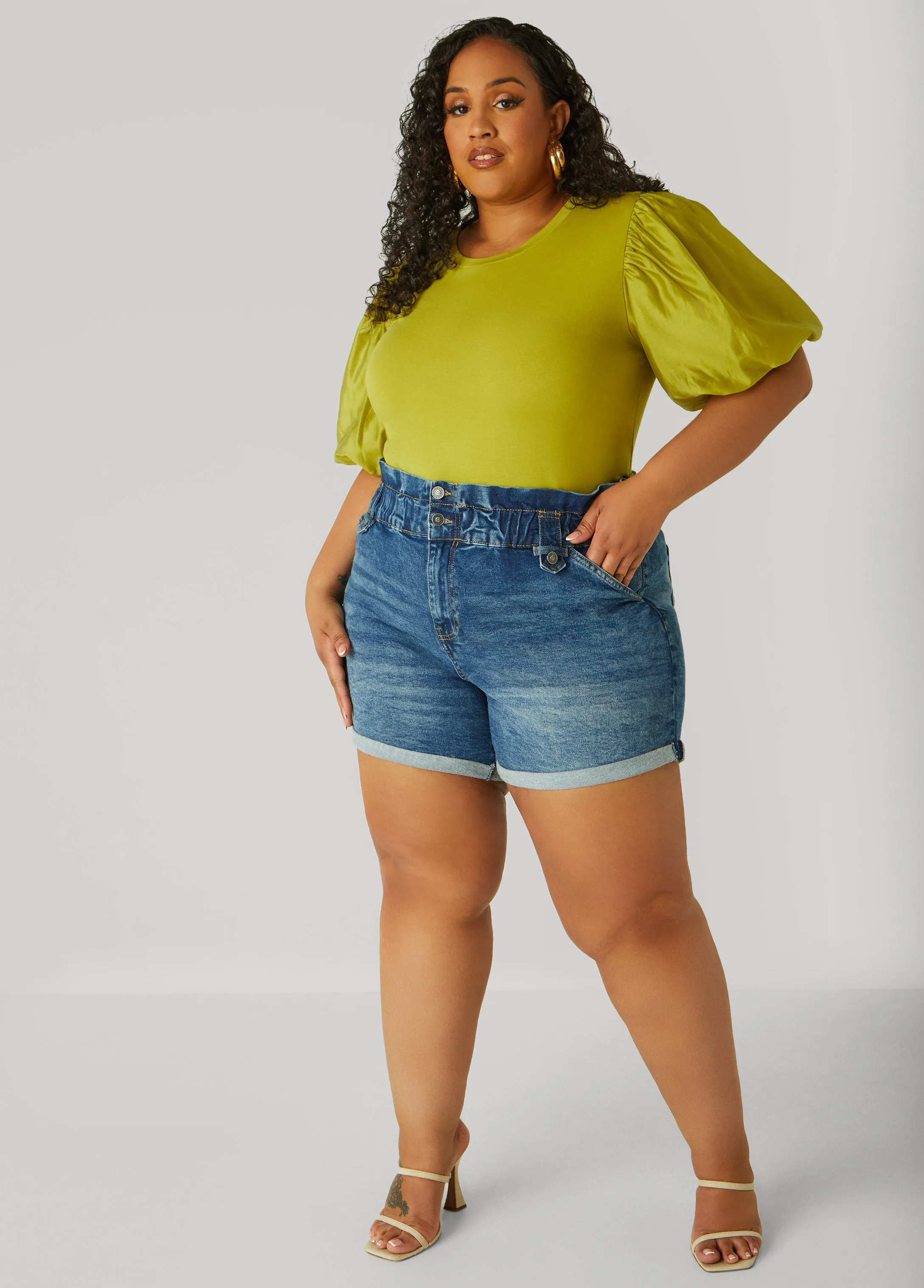 Cotton Paneled Jersey Top