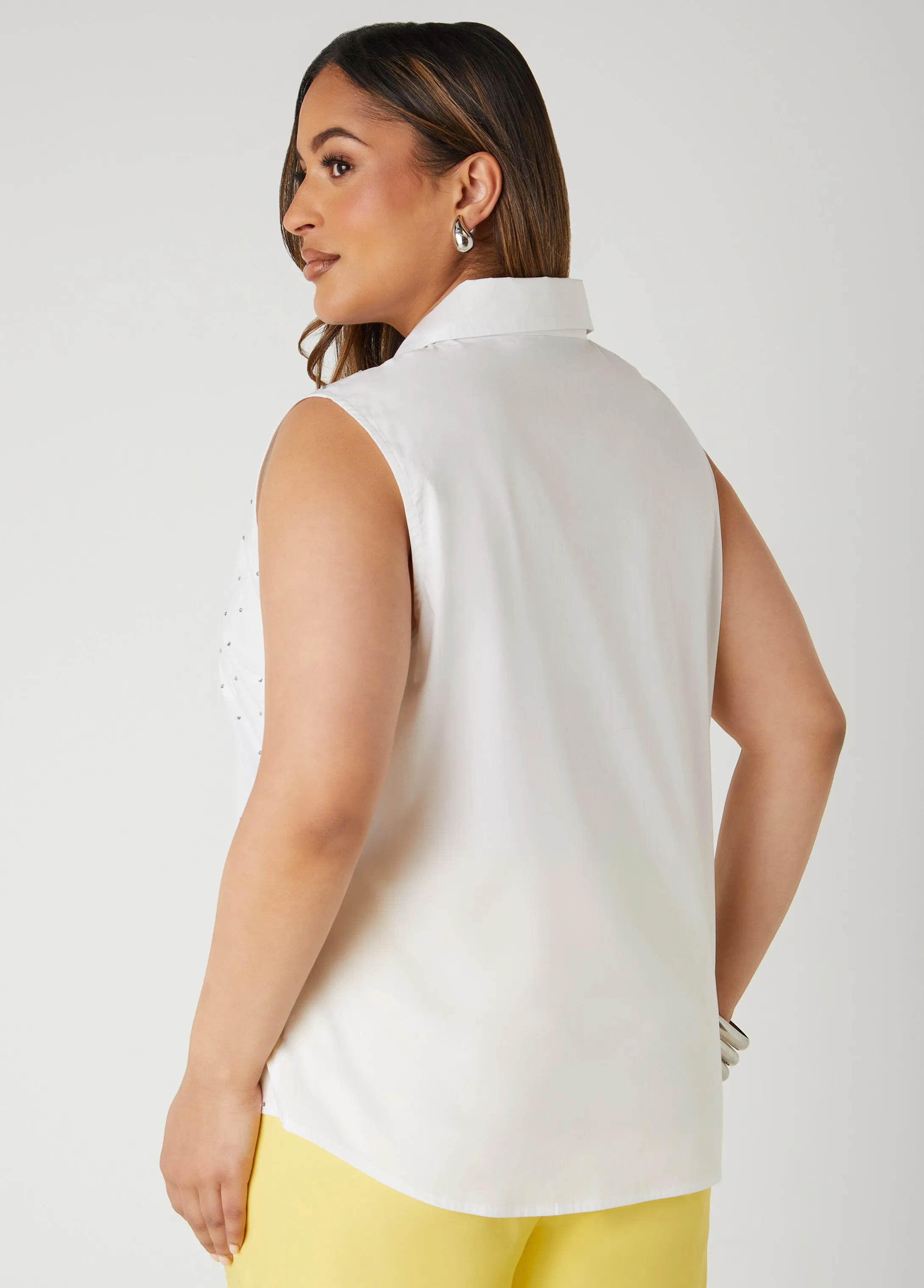 Crystal Cotton Poplin Shirt