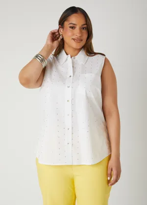 Crystal Cotton Poplin Shirt