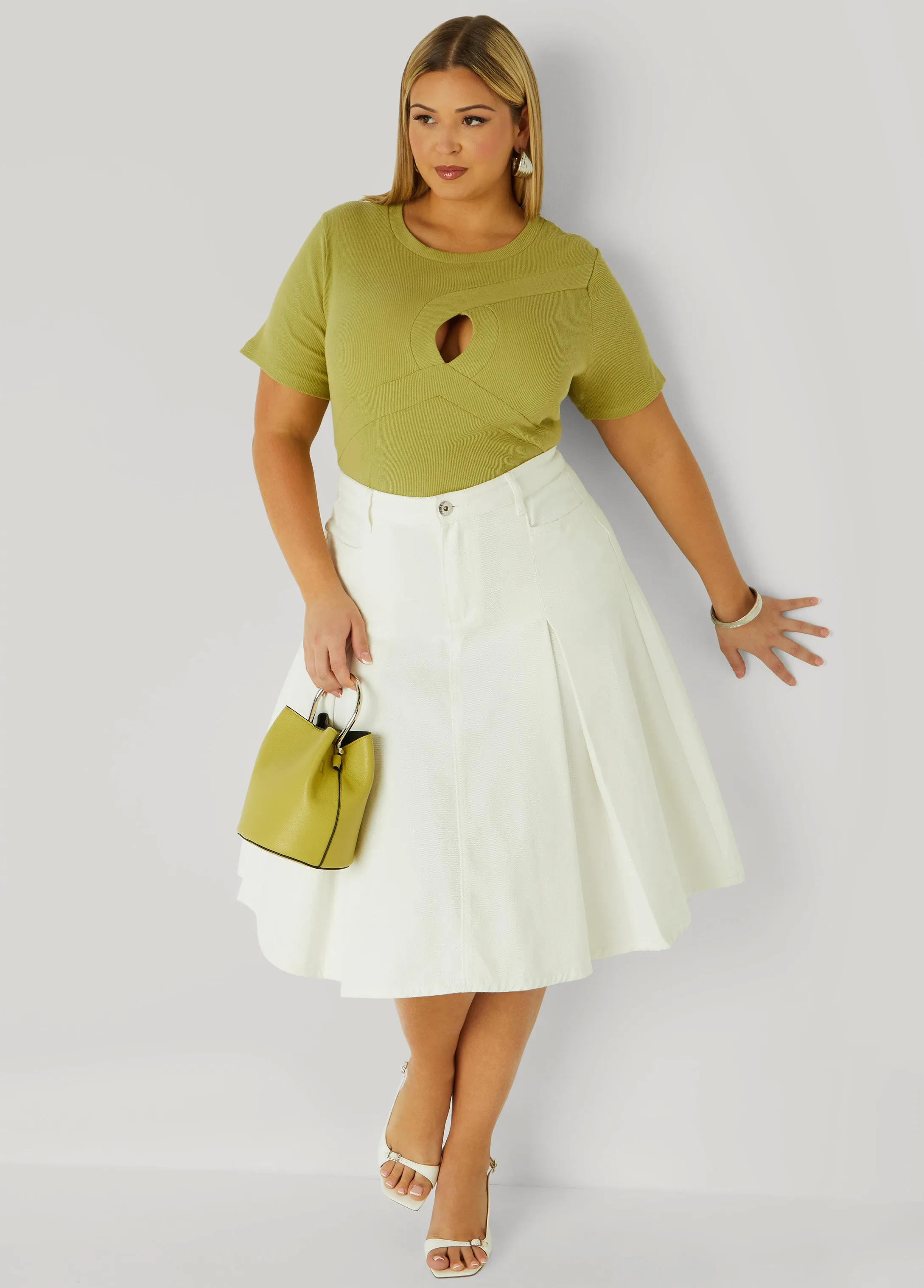 Cutout Ribbed Top