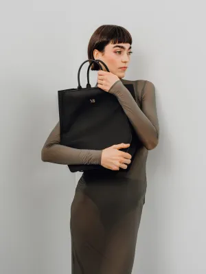 Elay MIRUM? Leather Vegan Tote Bag | Black