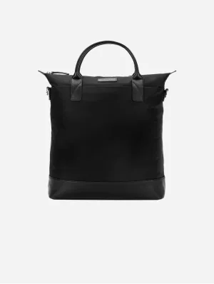 Everyday Vegan Recycled Leather & Nylon Tote Bag | Black