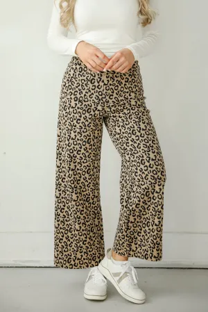 FINAL SALE - Fierce Aspect Leopard Wide Leg Pants