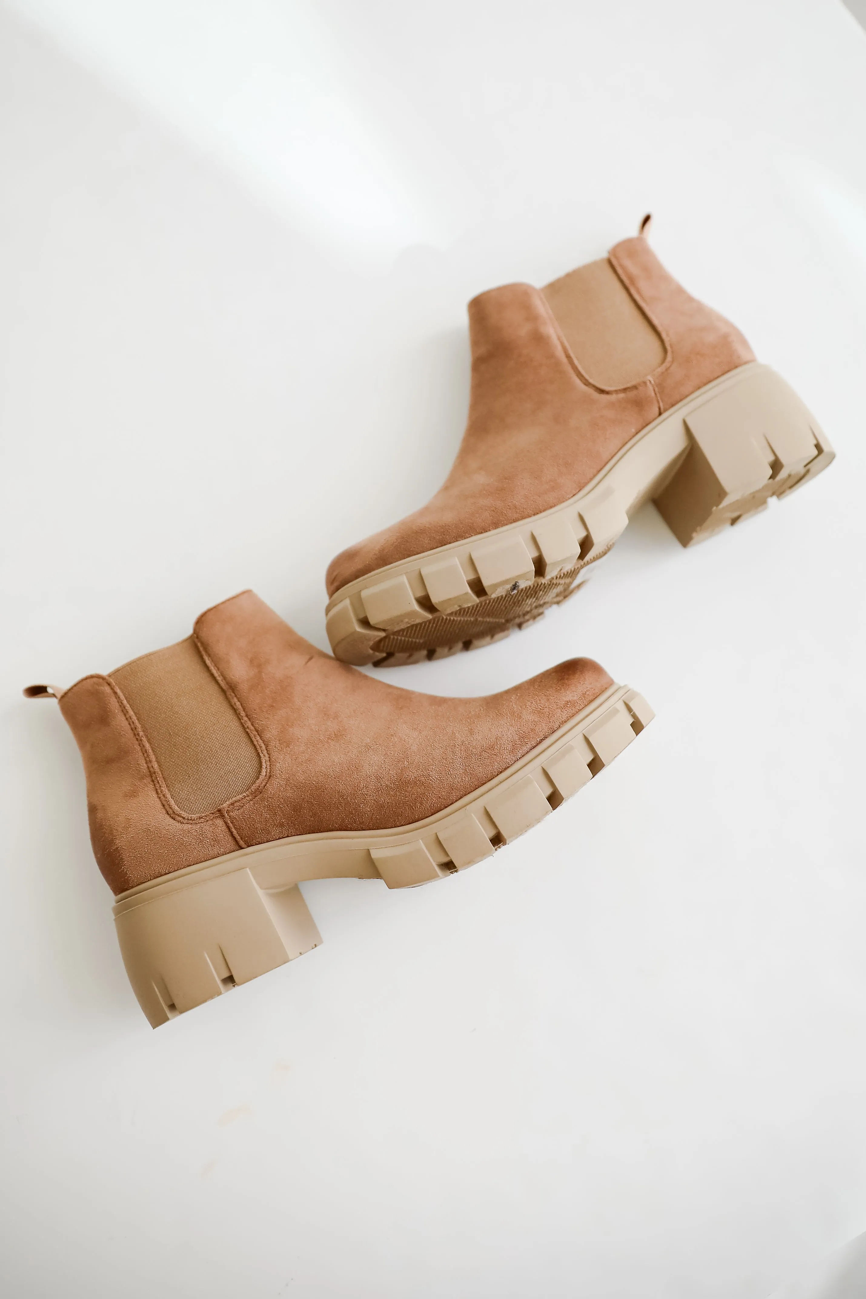 FINAL SALE - Walk It Out Taupe Platform Booties