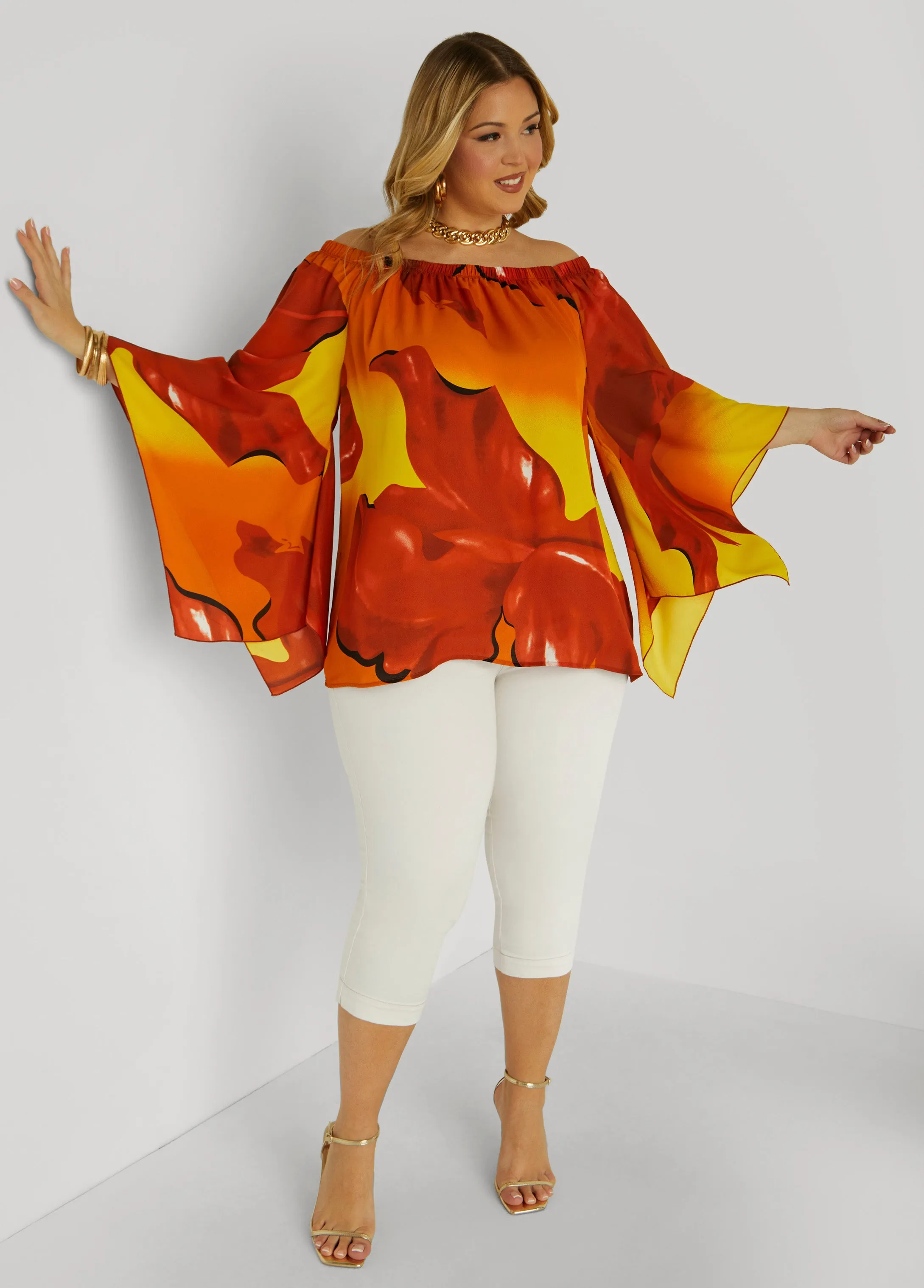 Floral Off The Shoulder Blouse