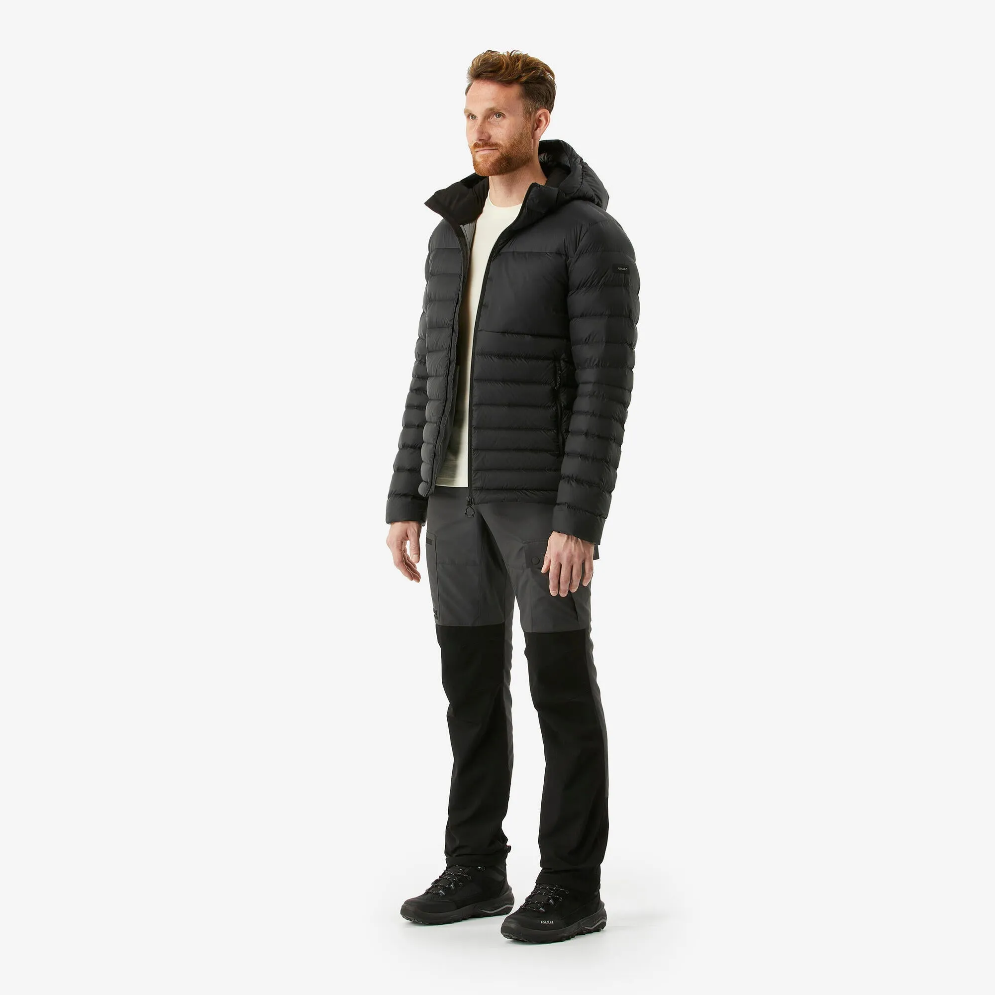 Forclaz Men's mountain and Backpacking padded and hooded jacket - MT500 14??F