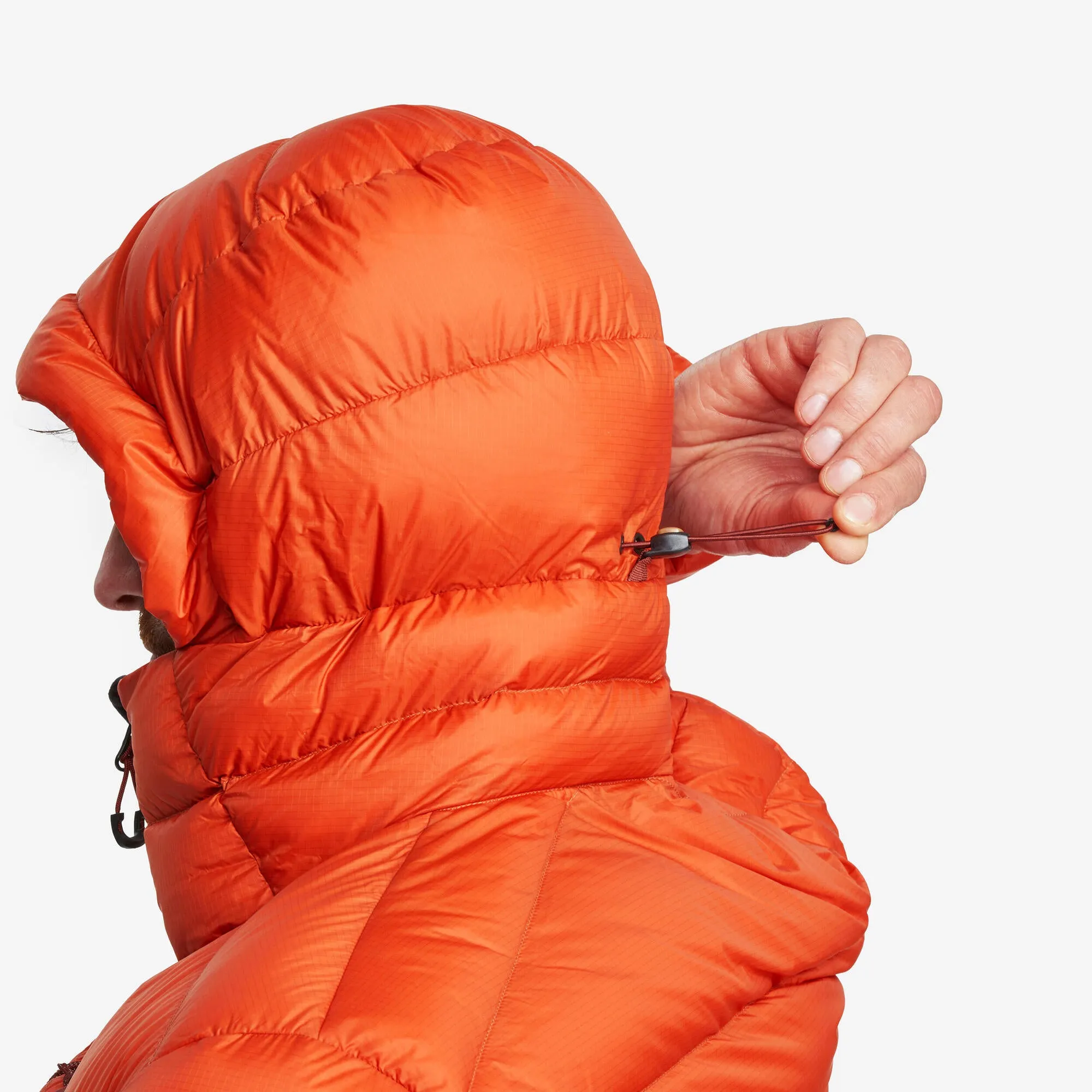 Forclaz Men's mountain and Backpacking padded and hooded jacket - MT500 14??F