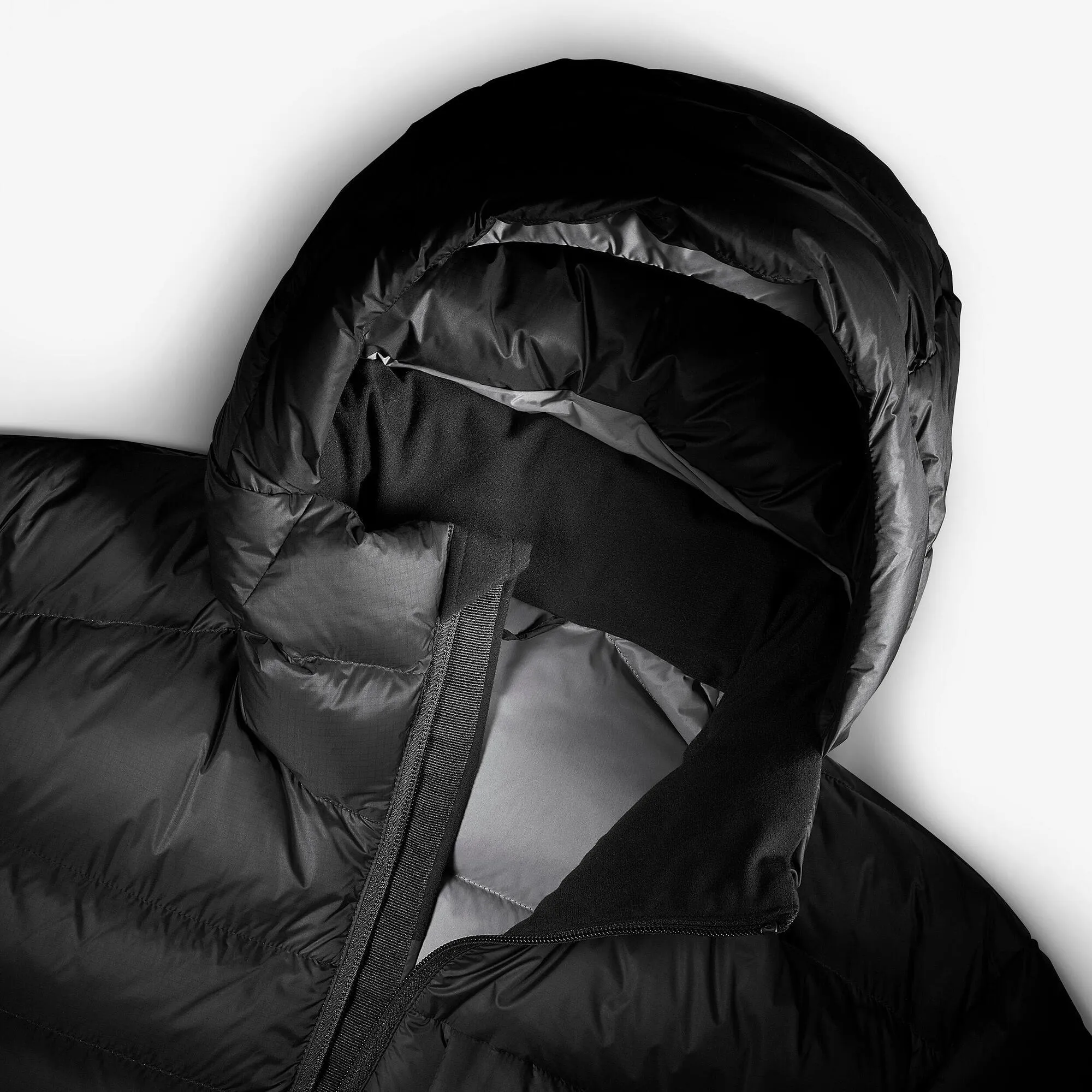 Forclaz Men's mountain and Backpacking padded and hooded jacket - MT500 14??F