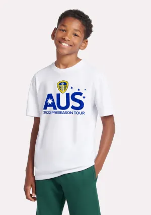 Gildan Kids' Leeds United Supporter Tee White